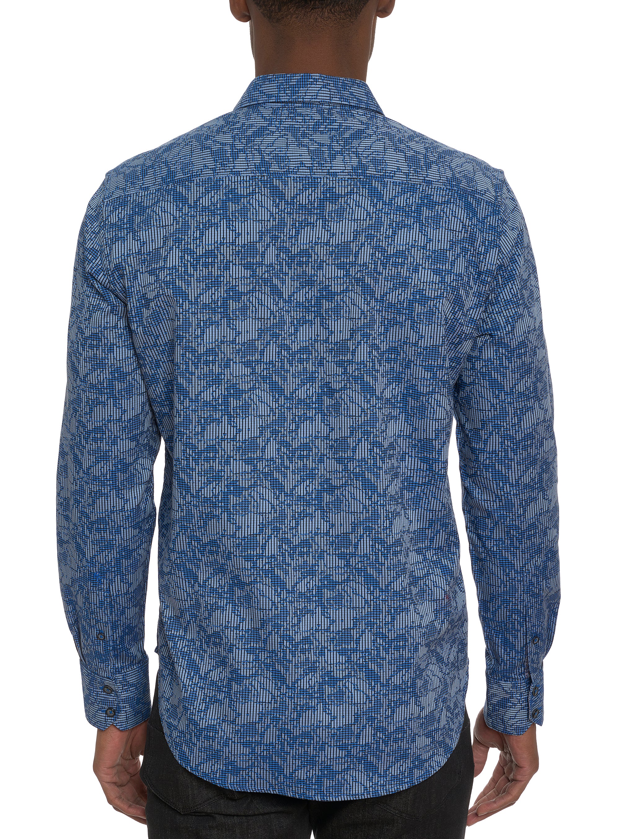 ELECTRIC SLIDE LONG SLEEVE BUTTON DOWN SHIRT