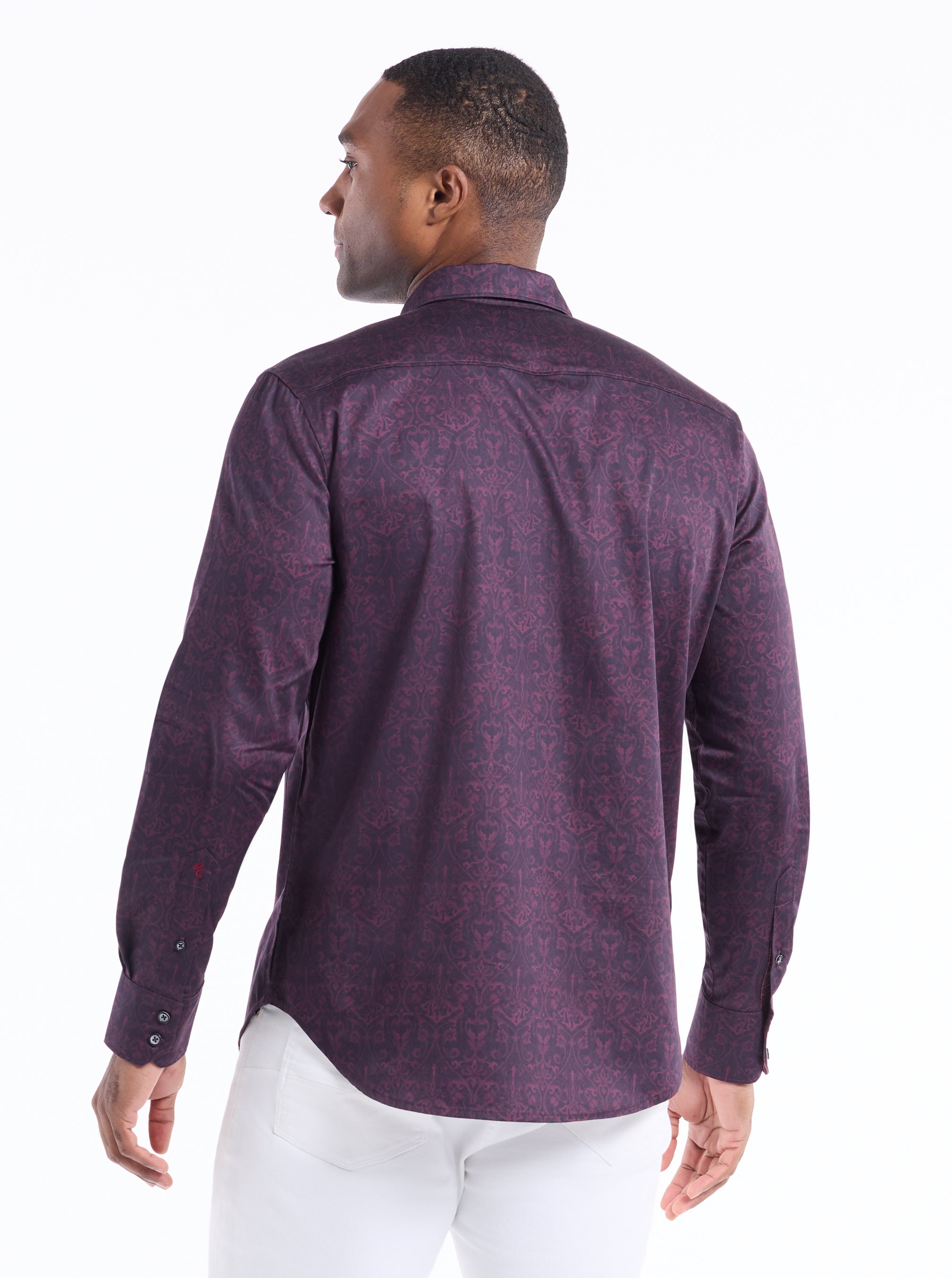 ROYAL MIDNIGHT LONG SLEEVE BUTTON DOWN SHIRT