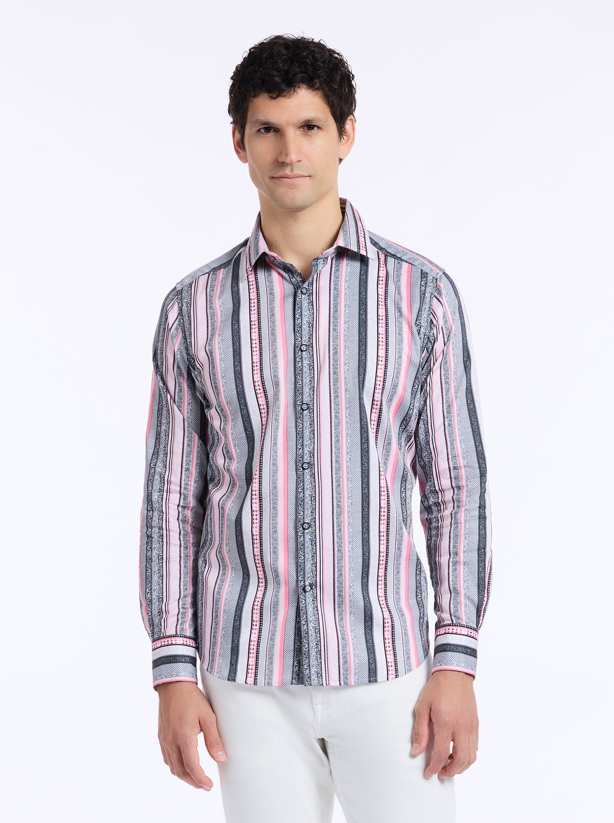 BRAMSHAW LONG SLEEVE BUTTON DOWN SHIRT TALL