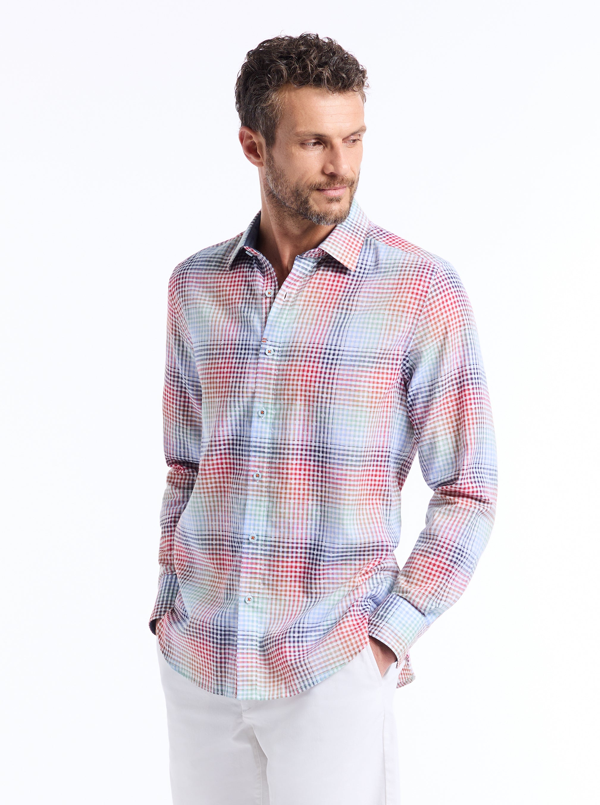 LIGETT LONG SLEEVE BUTTON DOWN SHIRT