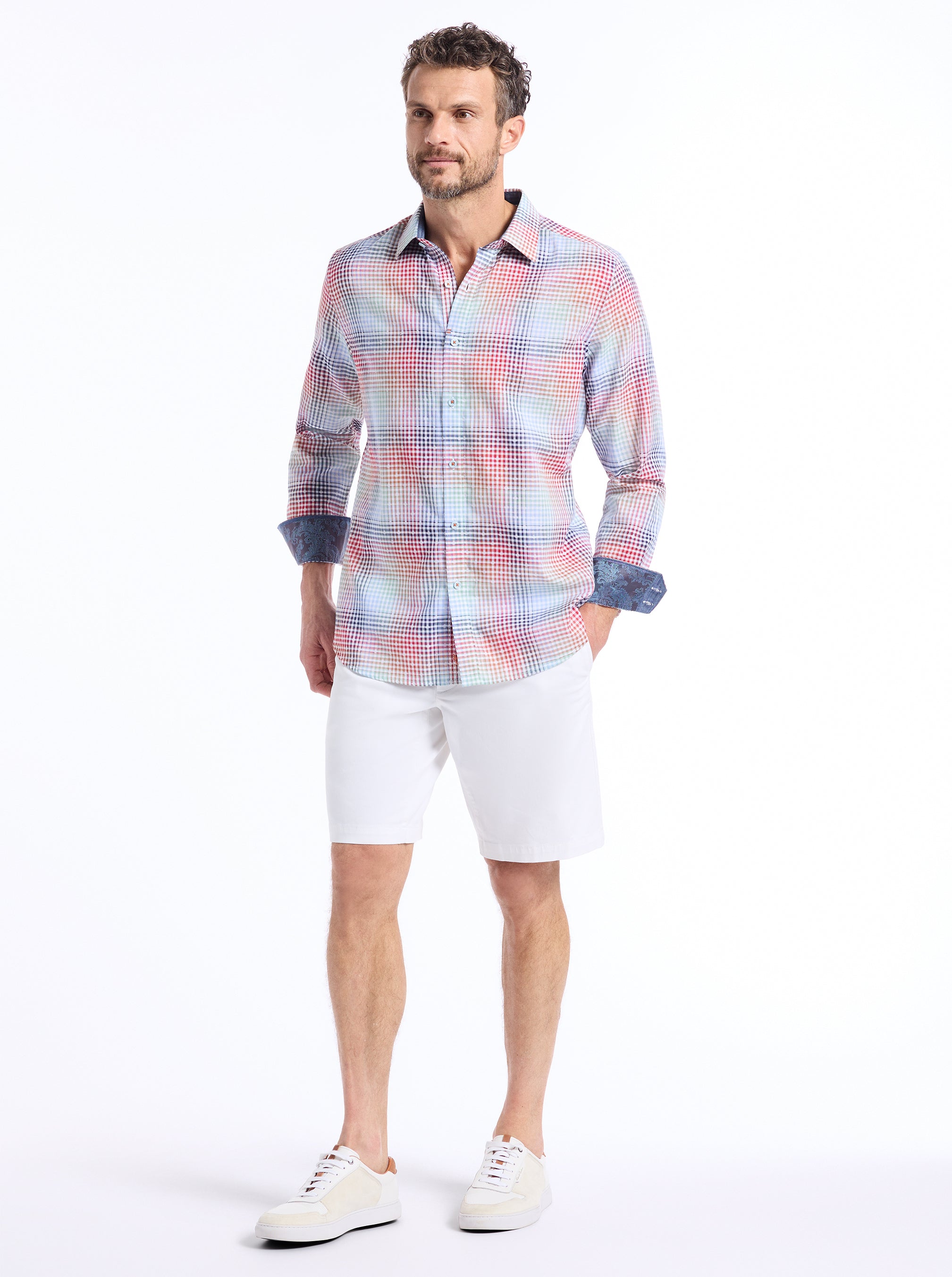 LIGETT LONG SLEEVE BUTTON DOWN SHIRT