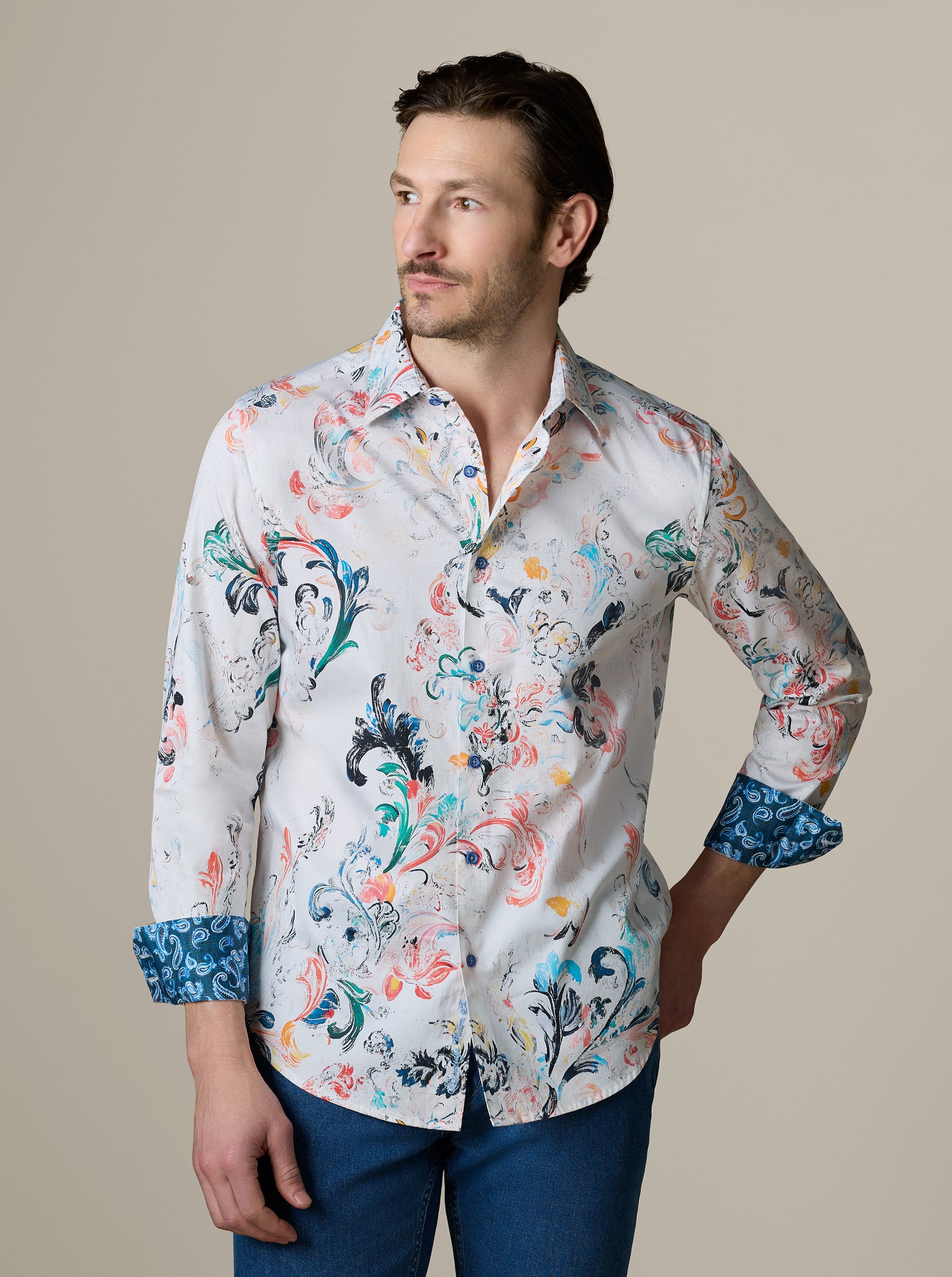 ALDERSGATE LONG SLEEVE BUTTON DOWN SHIRT