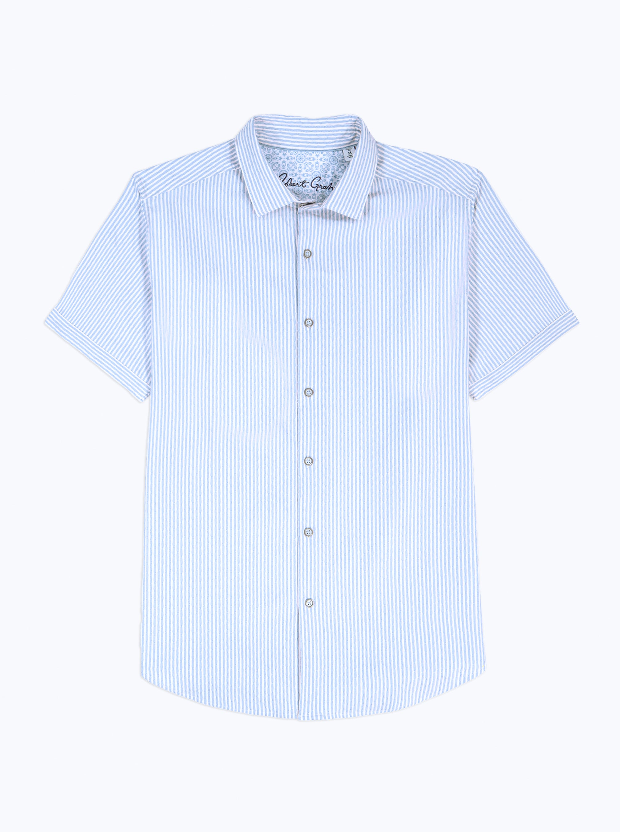 FORNILLO SHORT SLEEVE BUTTON DOWN SHIRT