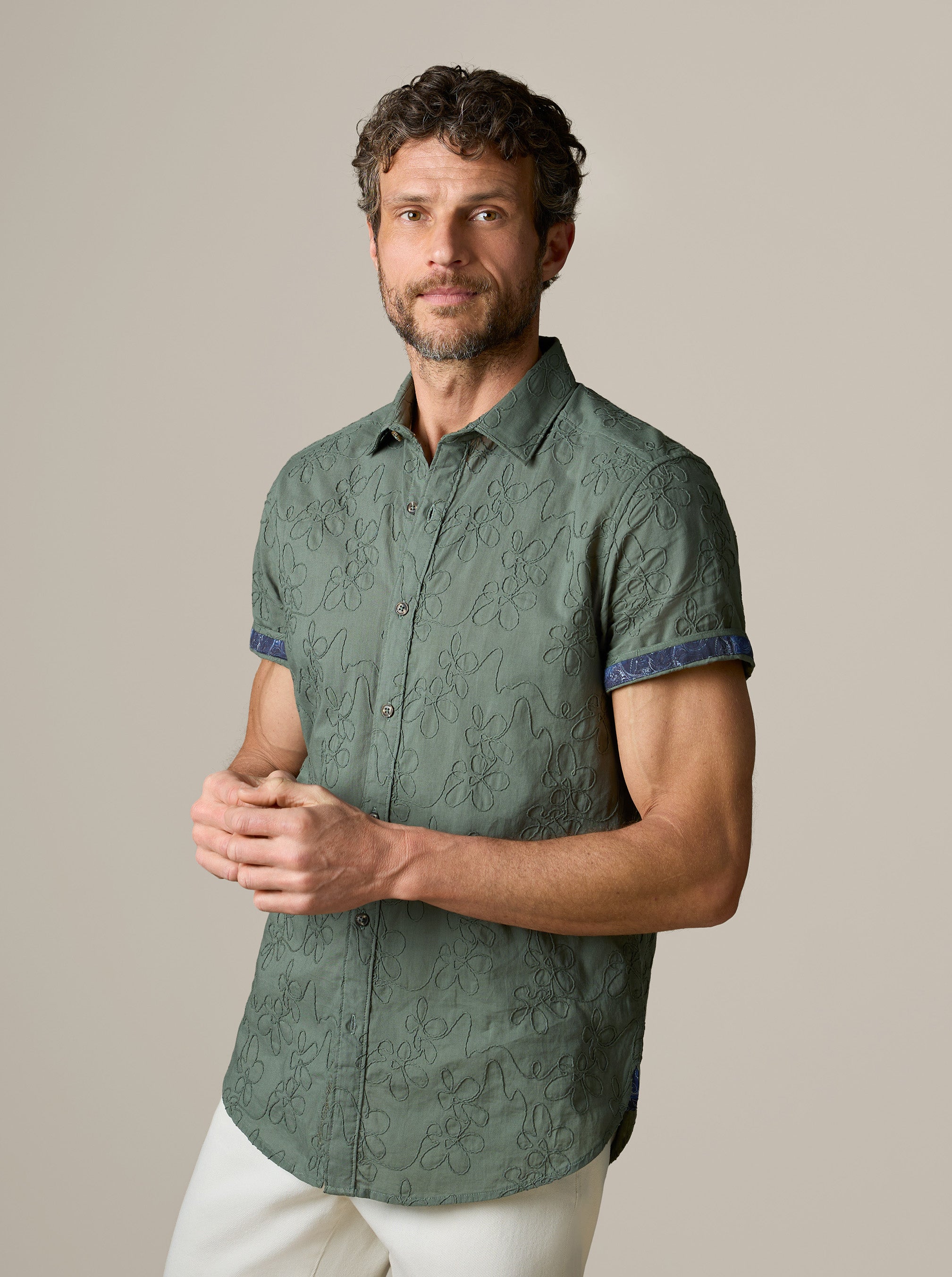 GRAFTON SHORT SLEEVE BUTTON DOWN SHIRT