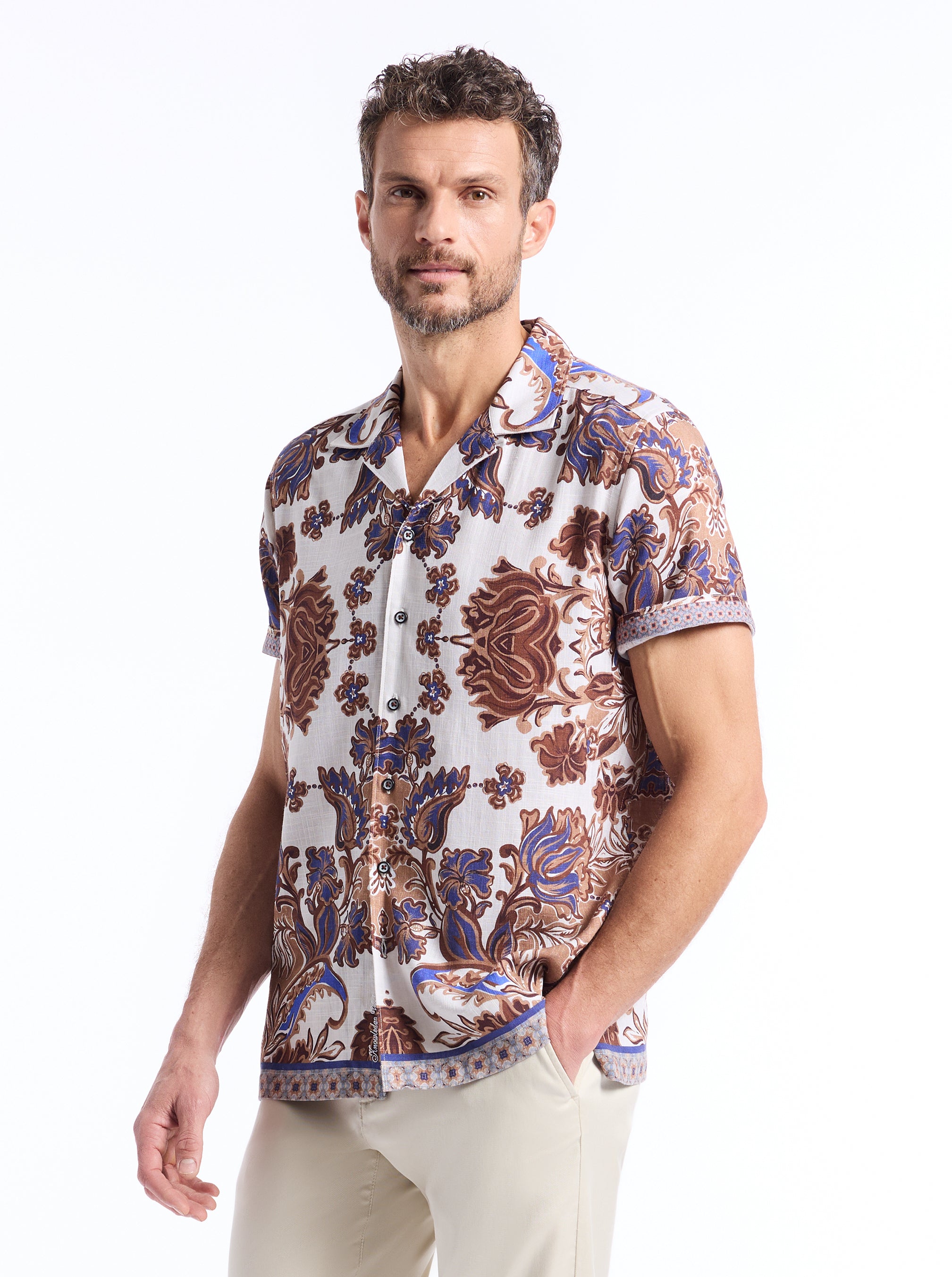 DUNBRIDGE SHORT SLEEVE BUTTON DOWN SHIRT