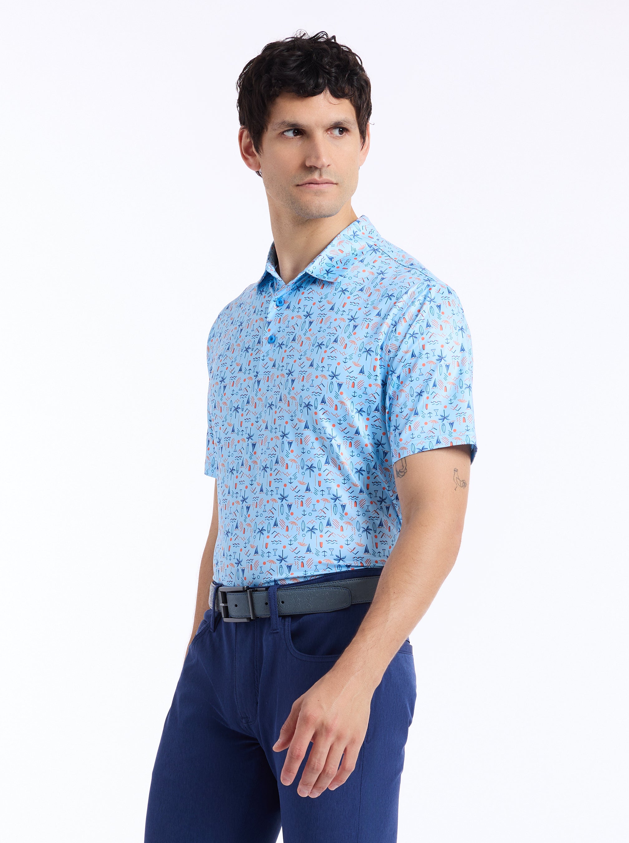 COASTAL VIBES SHORT SLEEVE POLO