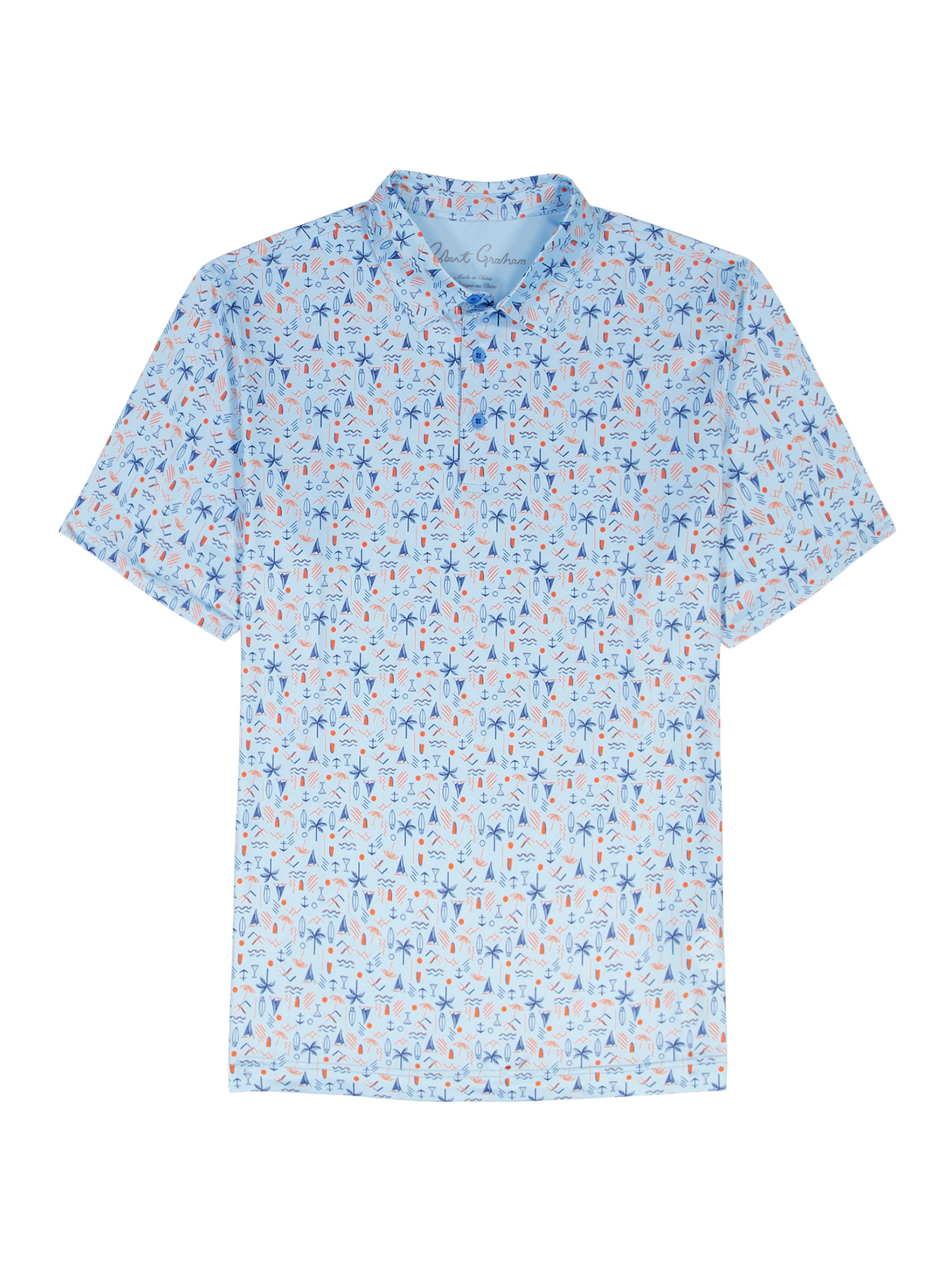 COASTAL VIBES SHORT SLEEVE POLO