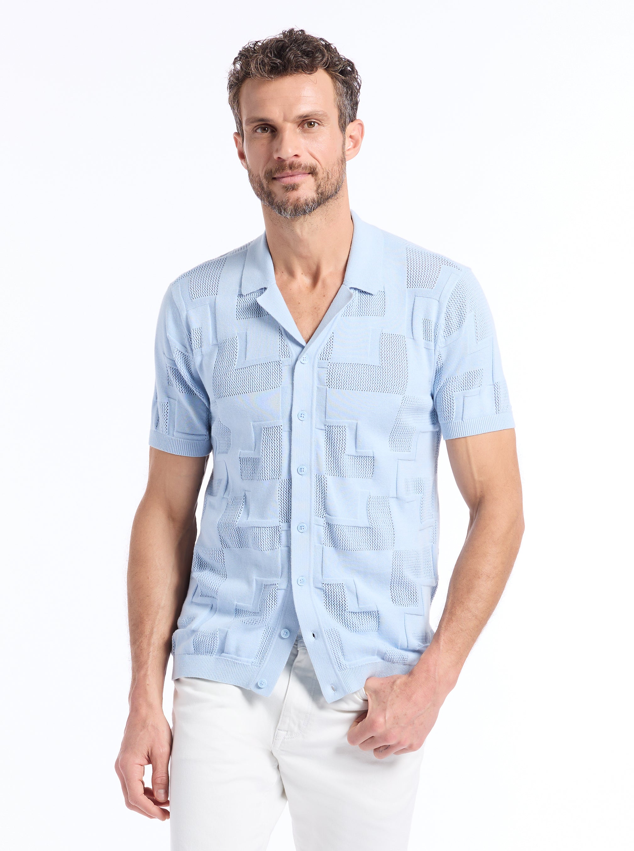 DRAYFORD SHORT SLEEVE SWEATER