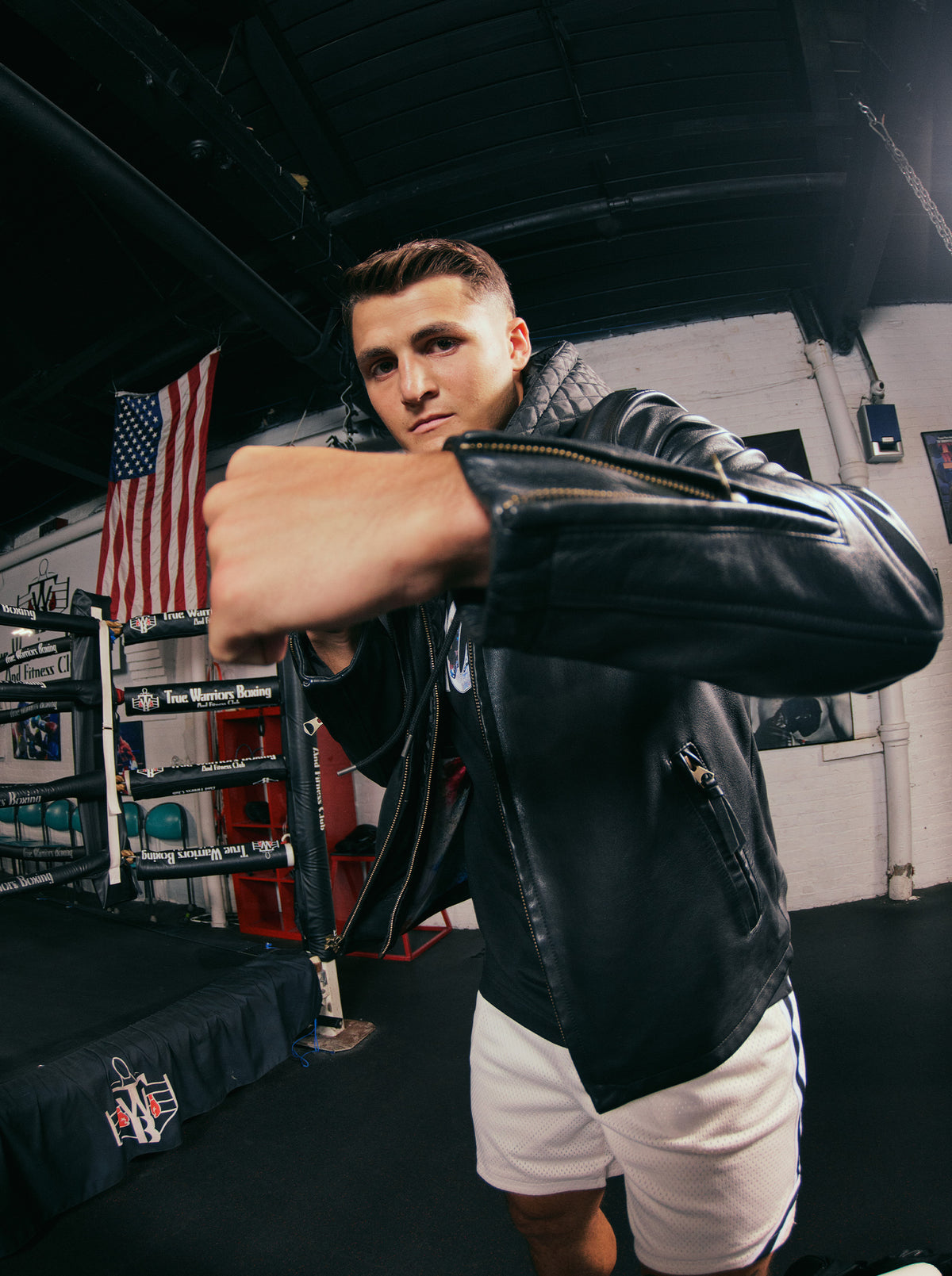 ROCKY 50TH X ROBERT GRAHAM THE PUNCH LEATHER JACKET