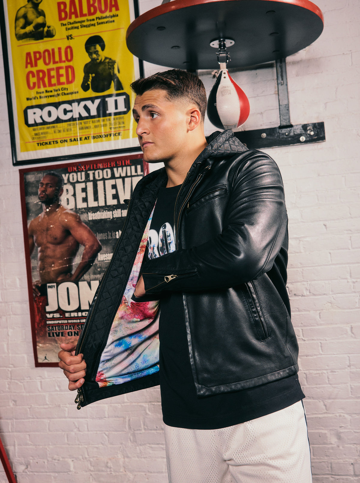ROCKY 50TH X ROBERT GRAHAM THE PUNCH LEATHER JACKET