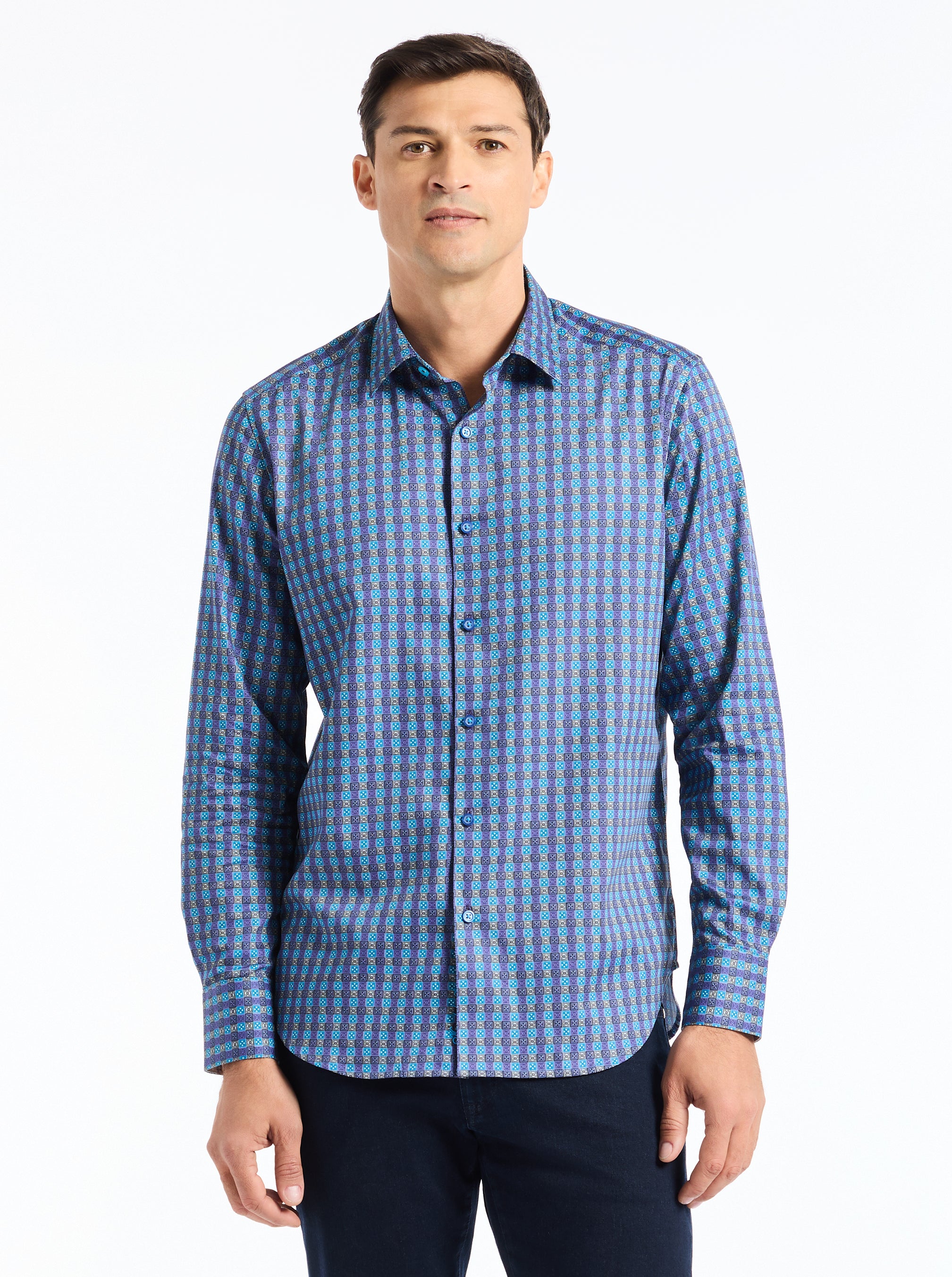 OSTIN LONG SLEEVE BUTTON DOWN SHIRT