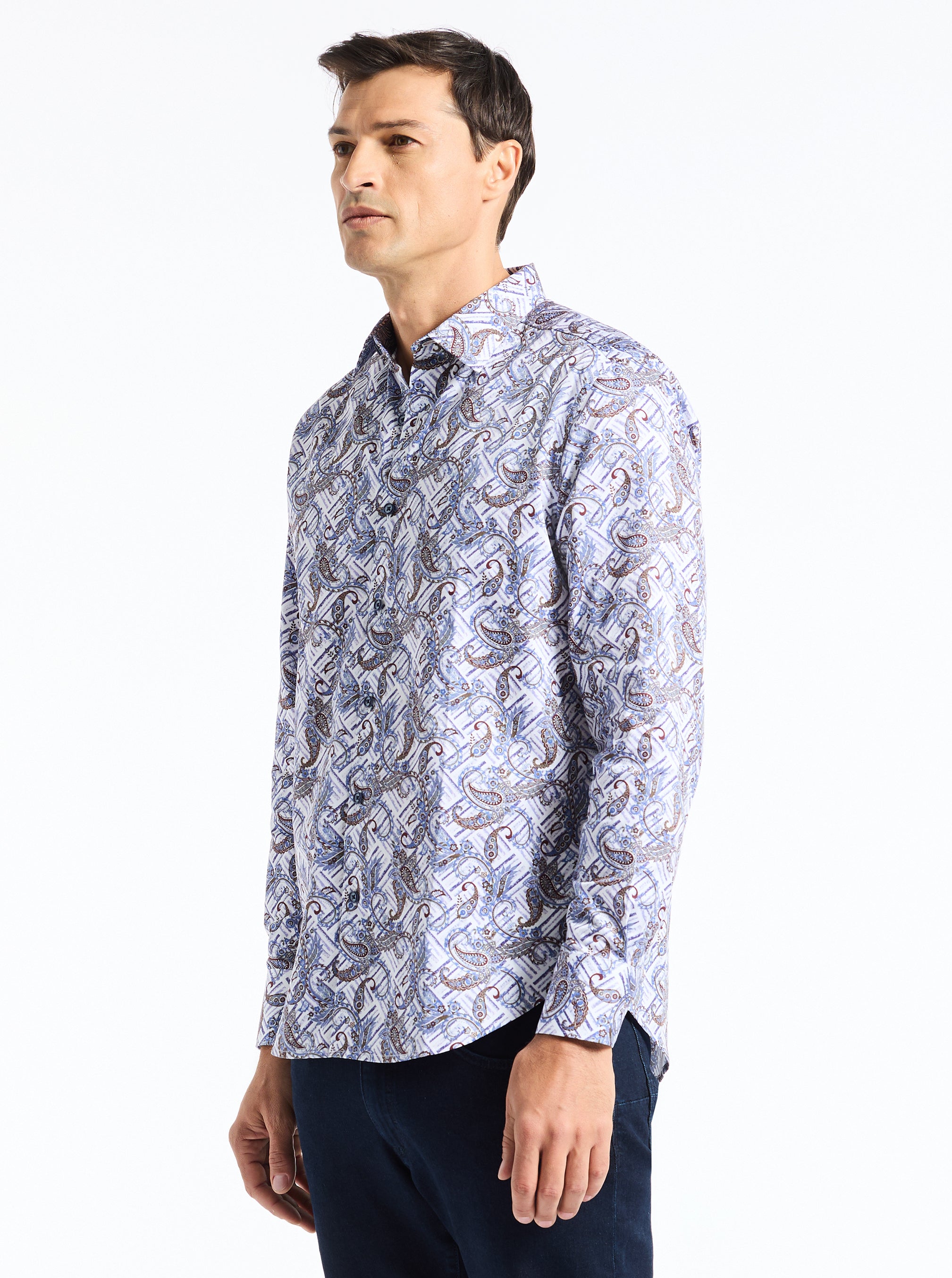 WYLDER LONG SLEEVE BUTTON DOWN SHIRT