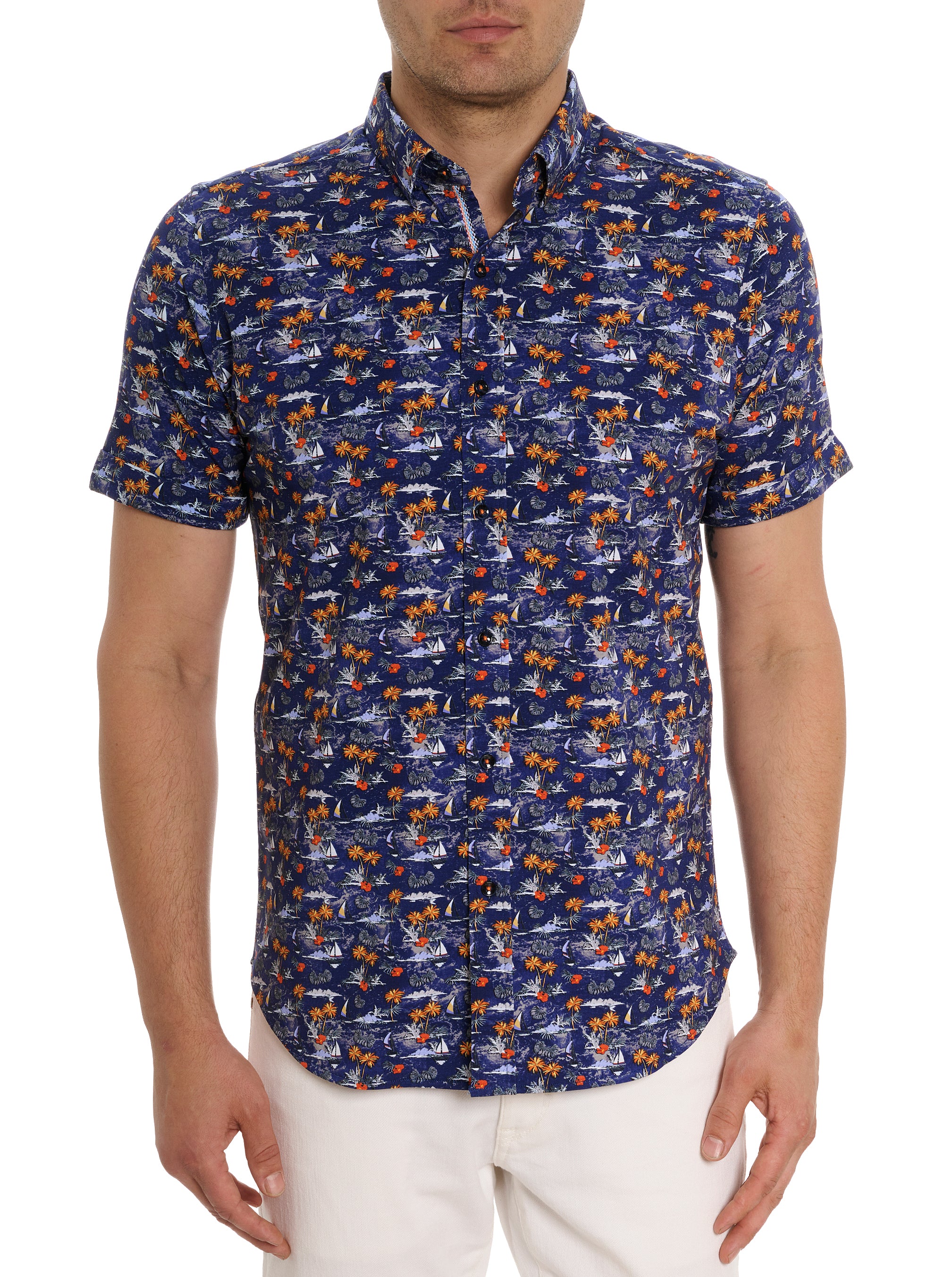 LYNDON MOTION SHORT SLEEVE BUTTON DOWN SHIRT