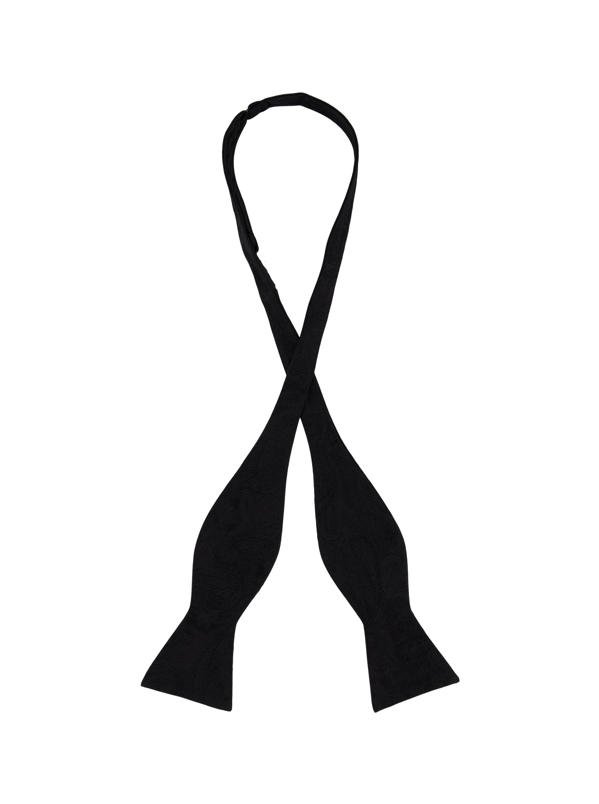 SOLID PAISLEY BOW TIE