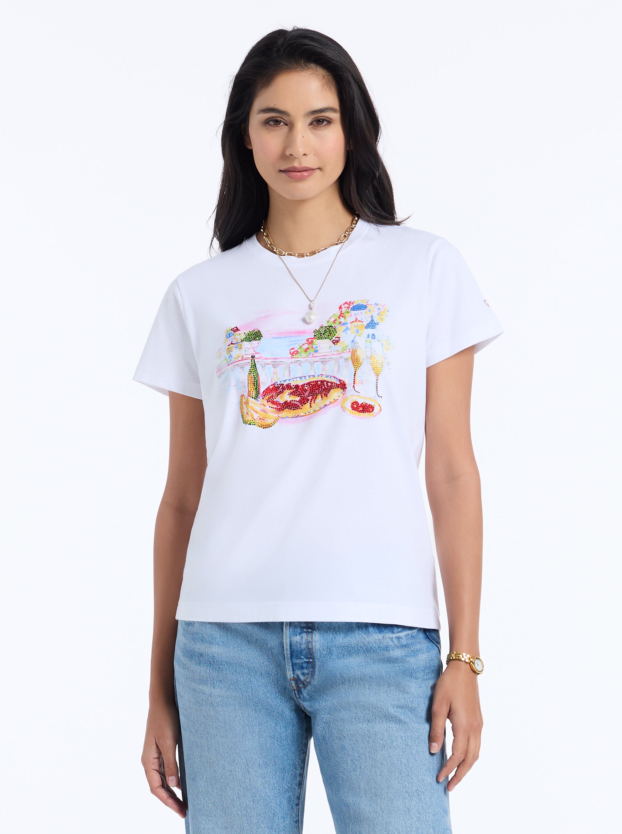 LOBSTER PICNIC SHORT SLEEVE T-SHIRT