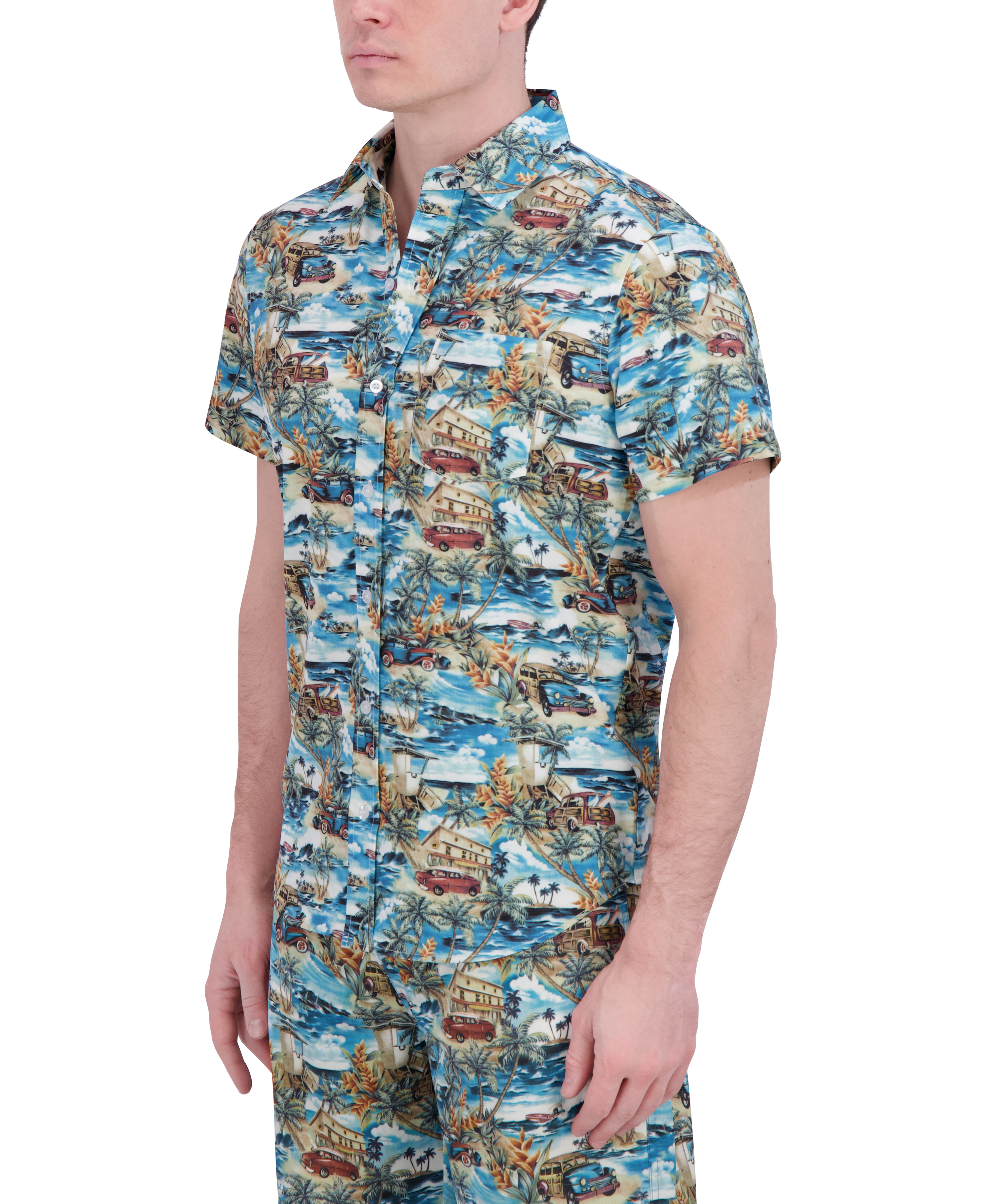 SHORT SLEEVE BUTTON DOWN SHIRT