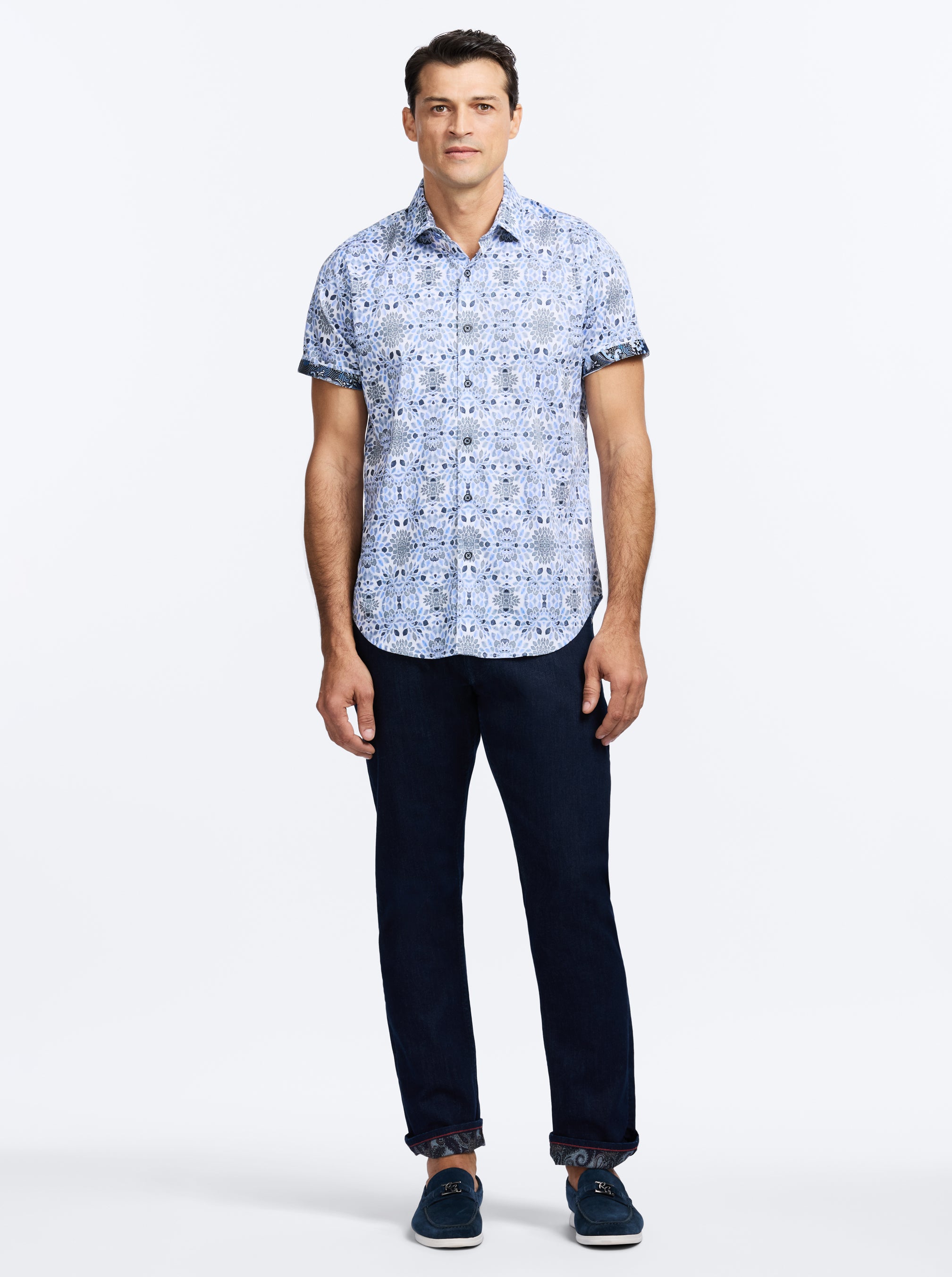 AMAGANSETT SHORT SLEEVE BUTTON DOWN SHIRT