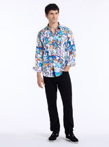 MANE EVENT LONG SLEEVE BUTTON DOWN SHIRT