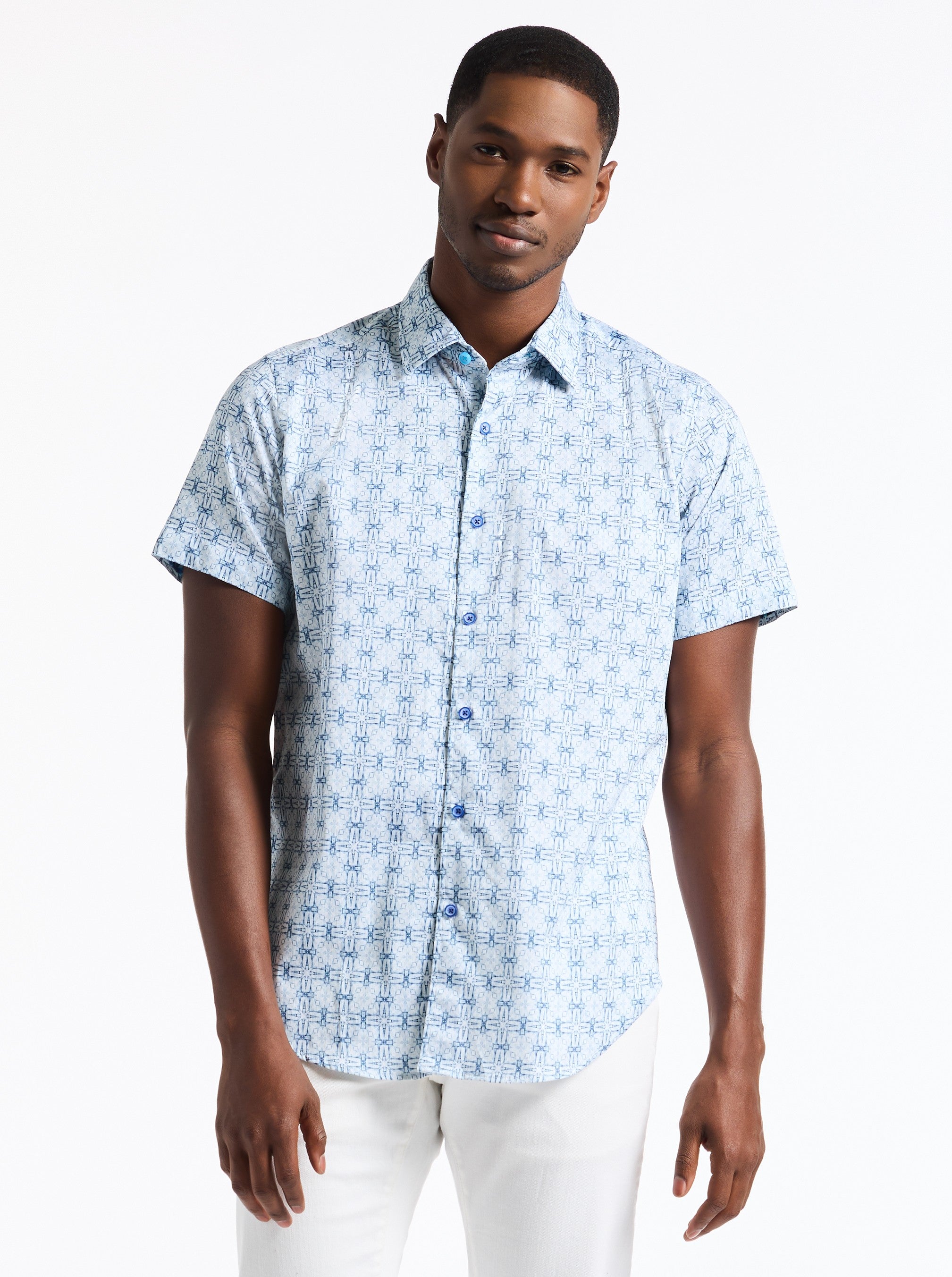 MADAGASCAR SHORT SLEEVE BUTTON DOWN SHIRT