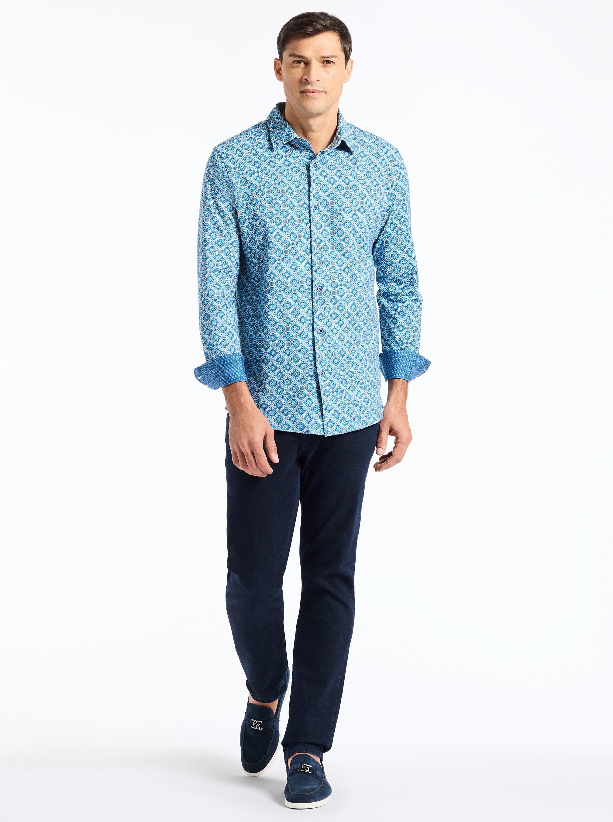 BAYLOR LONG SLEEVE BUTTON DOWN SHIRT