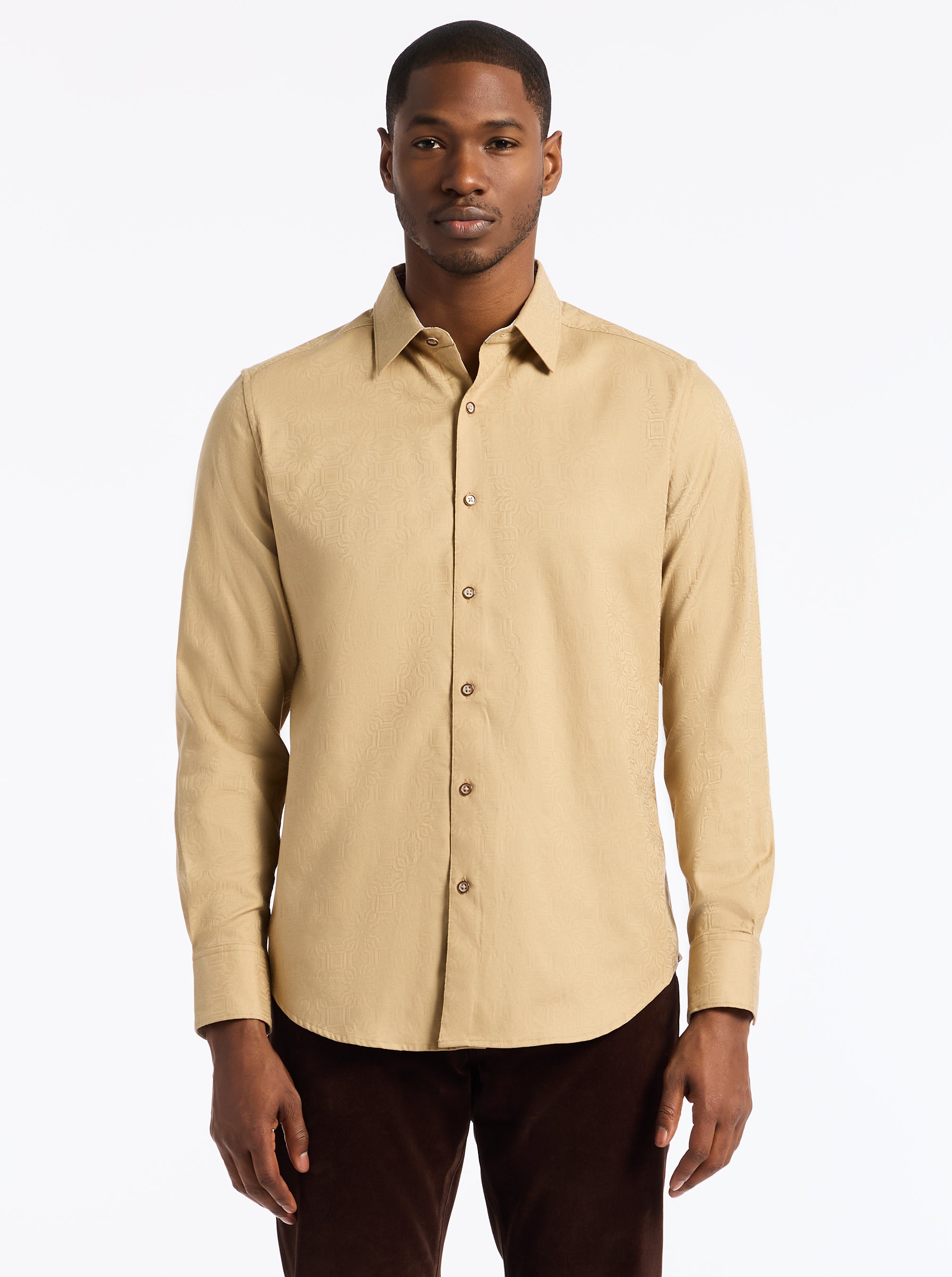 ODYSSEY LONG SLEEVE BUTTON DOWN SHIRT