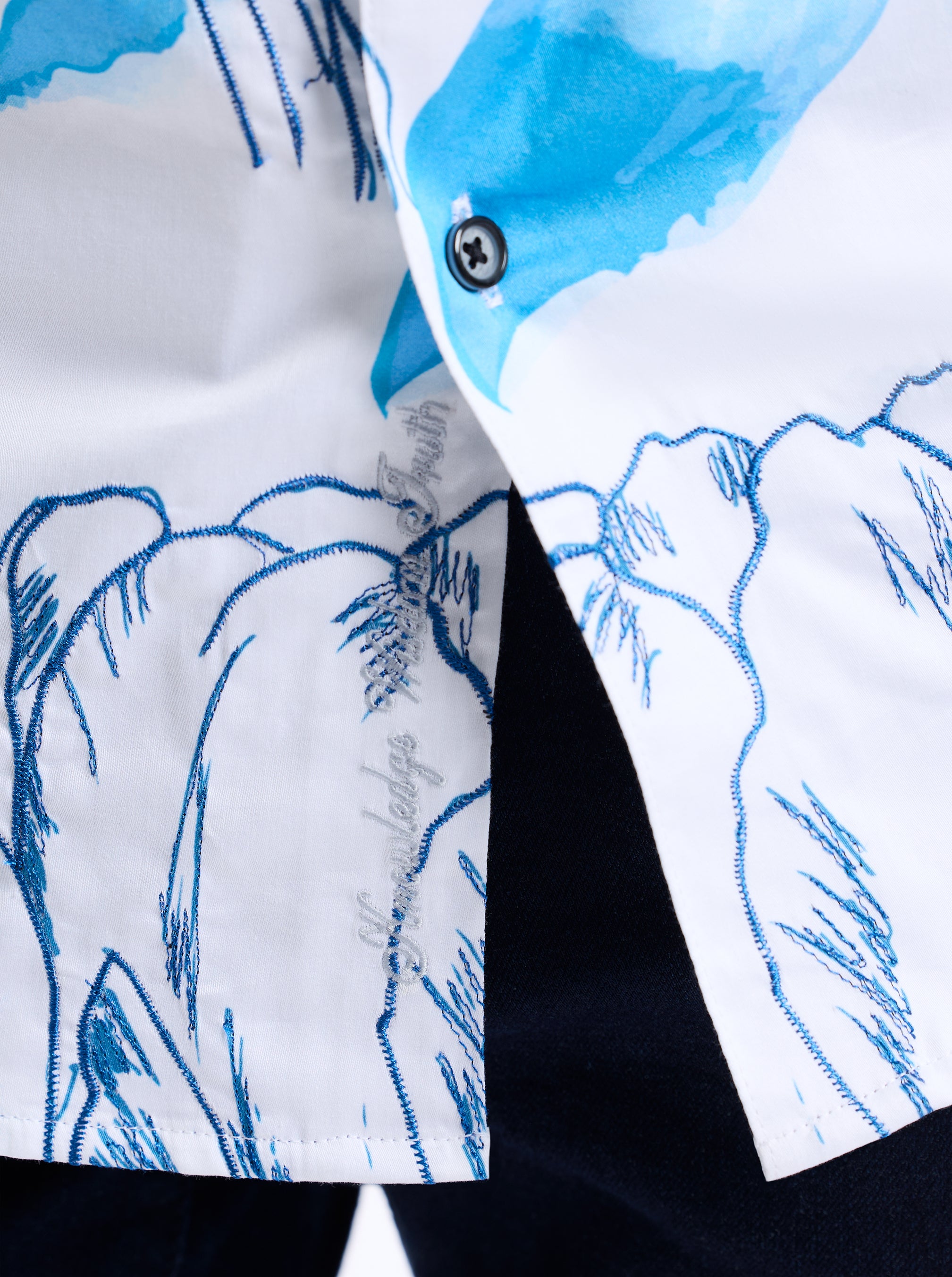 SKY GARDEN SHORT SLEEVE BUTTON DOWN SHIRT