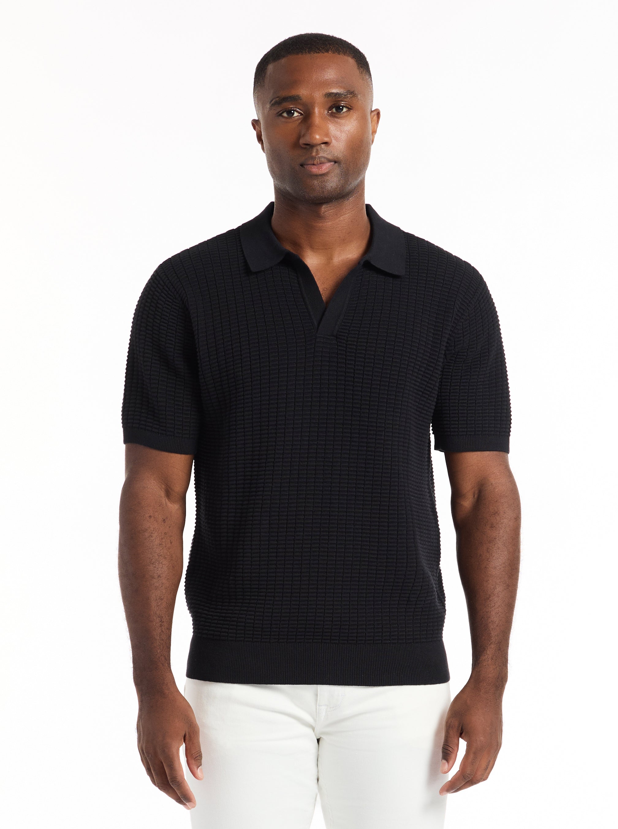 MACOMBS SHORT SLEEVE SWEATER POLO