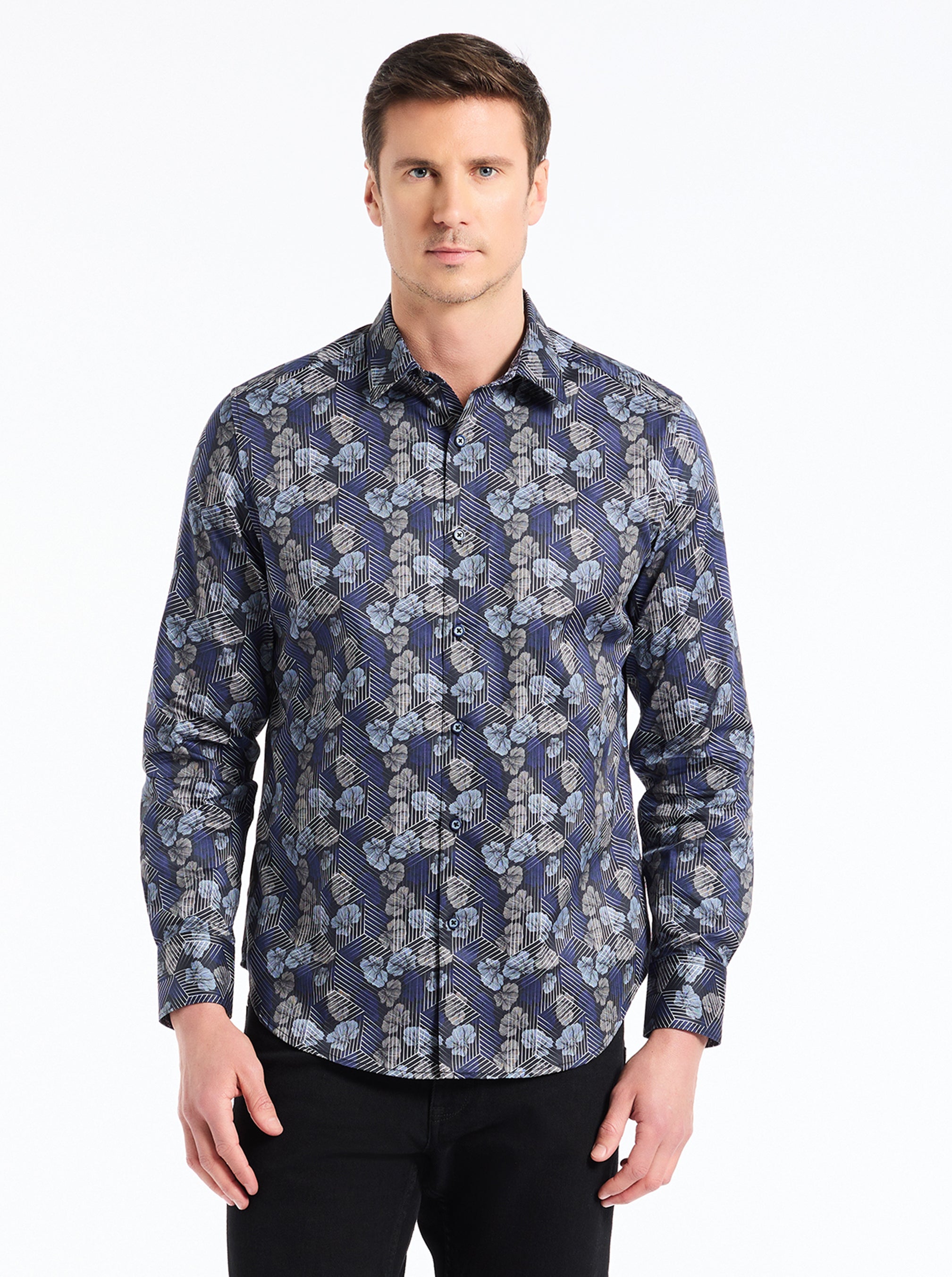 HENRY LONG SLEEVE BUTTON DOWN SHIRT