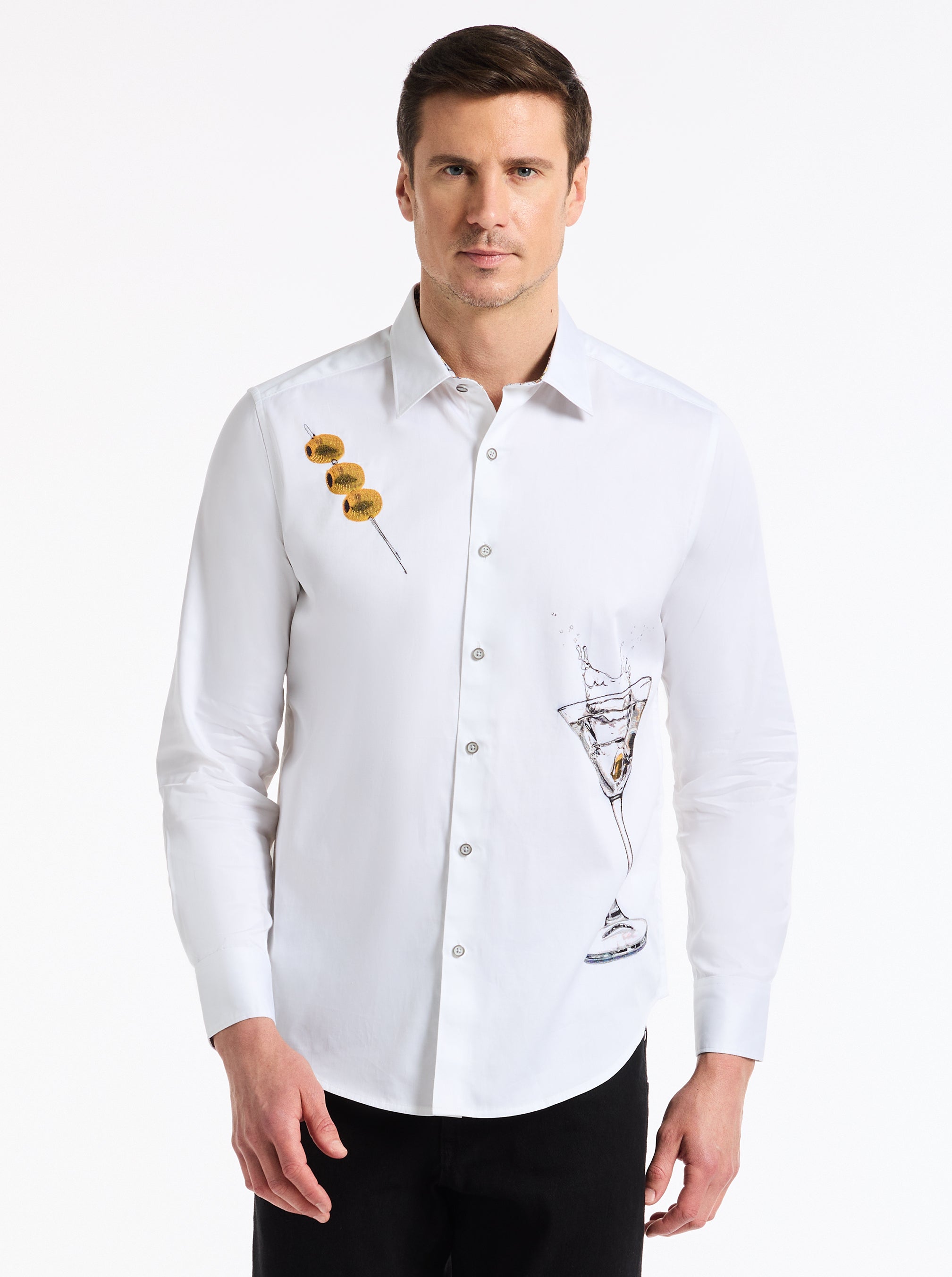 DEAN MARTINI LONG SLEEVE BUTTON DOWN SHIRT