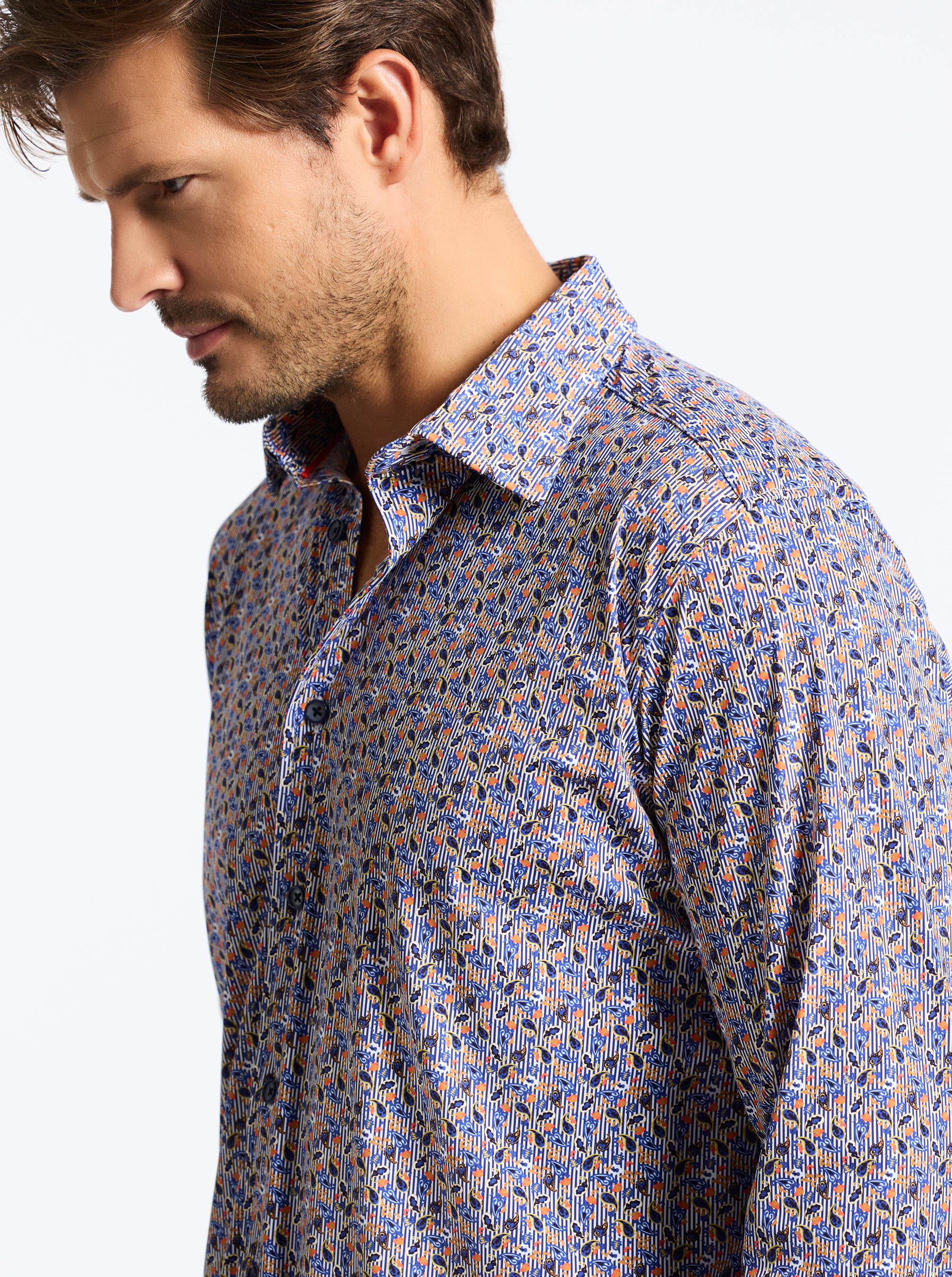 TIBURON LONG SLEEVE BUTTON DOWN SHIRT