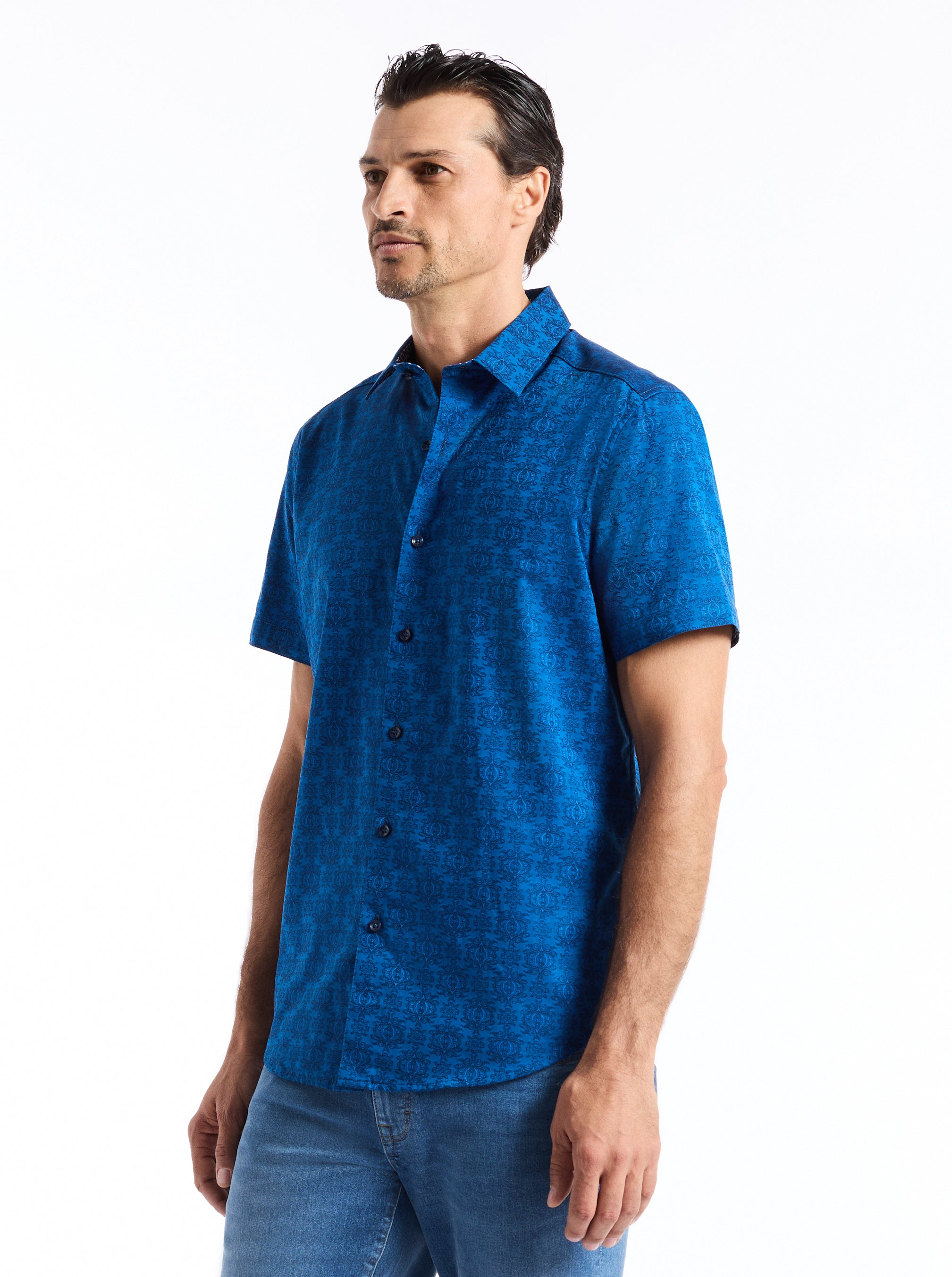 STELLMAN SHORT SLEEVE BUTTON DOWN SHIRT