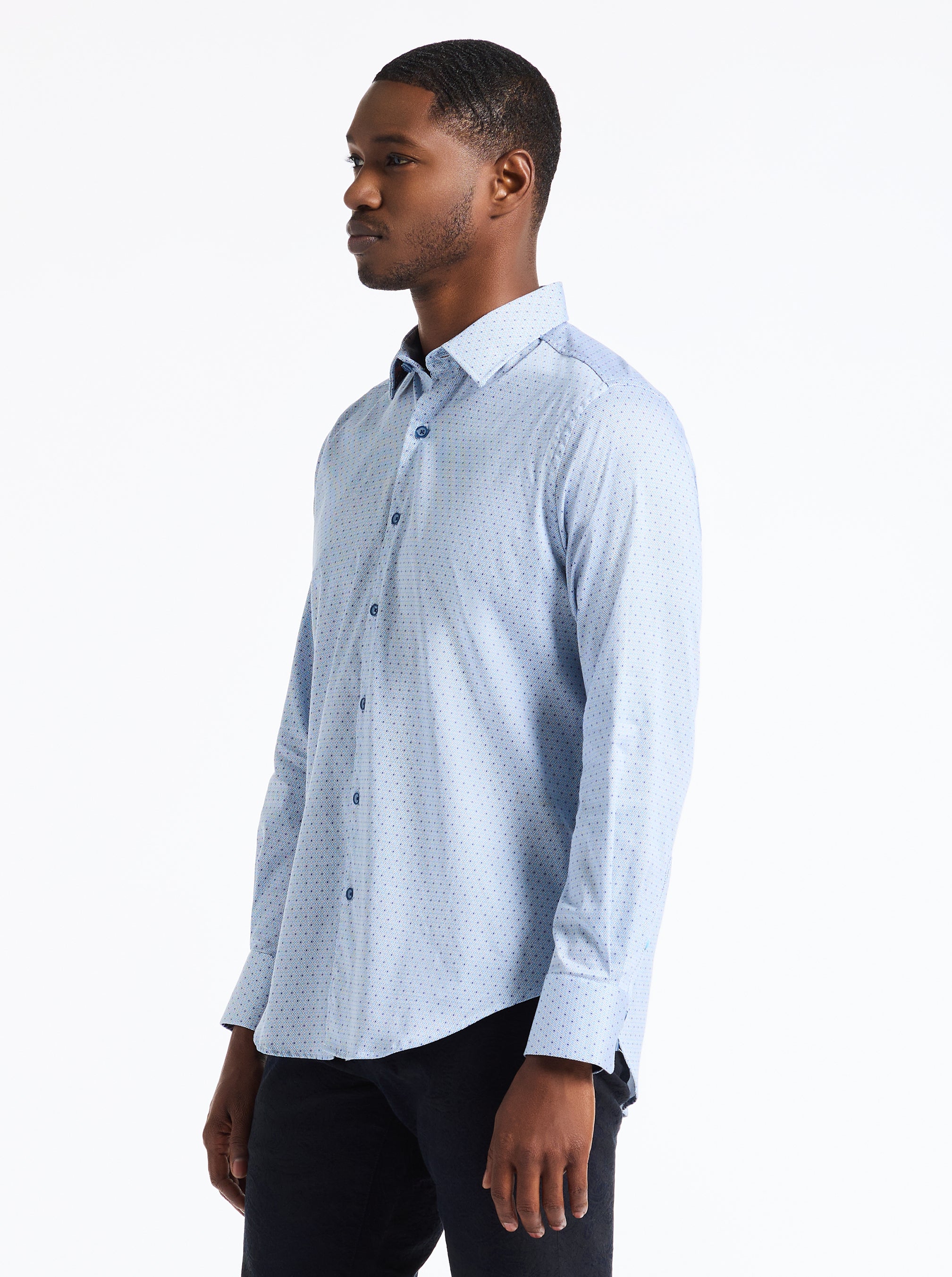 CLAYTON LONG SLEEVE BUTTON DOWN SHIRT