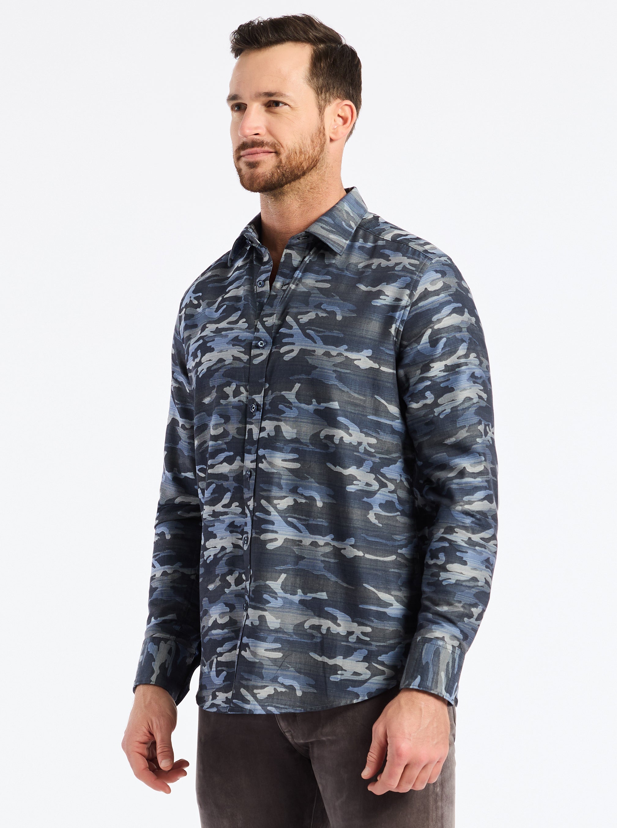 HARRINGTON LONG SLEEVE BUTTON DOWN SHIRT