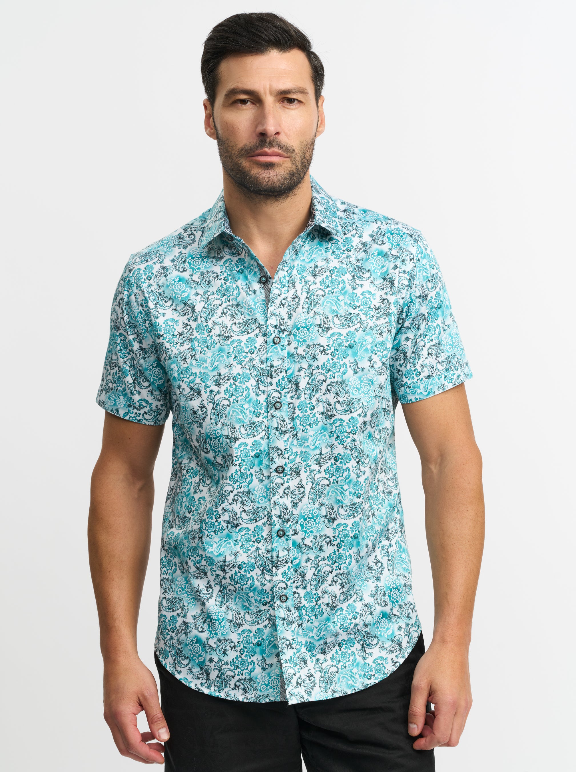 DOWNING SHORT SLEEVE BUTTON DOWN SHIRT