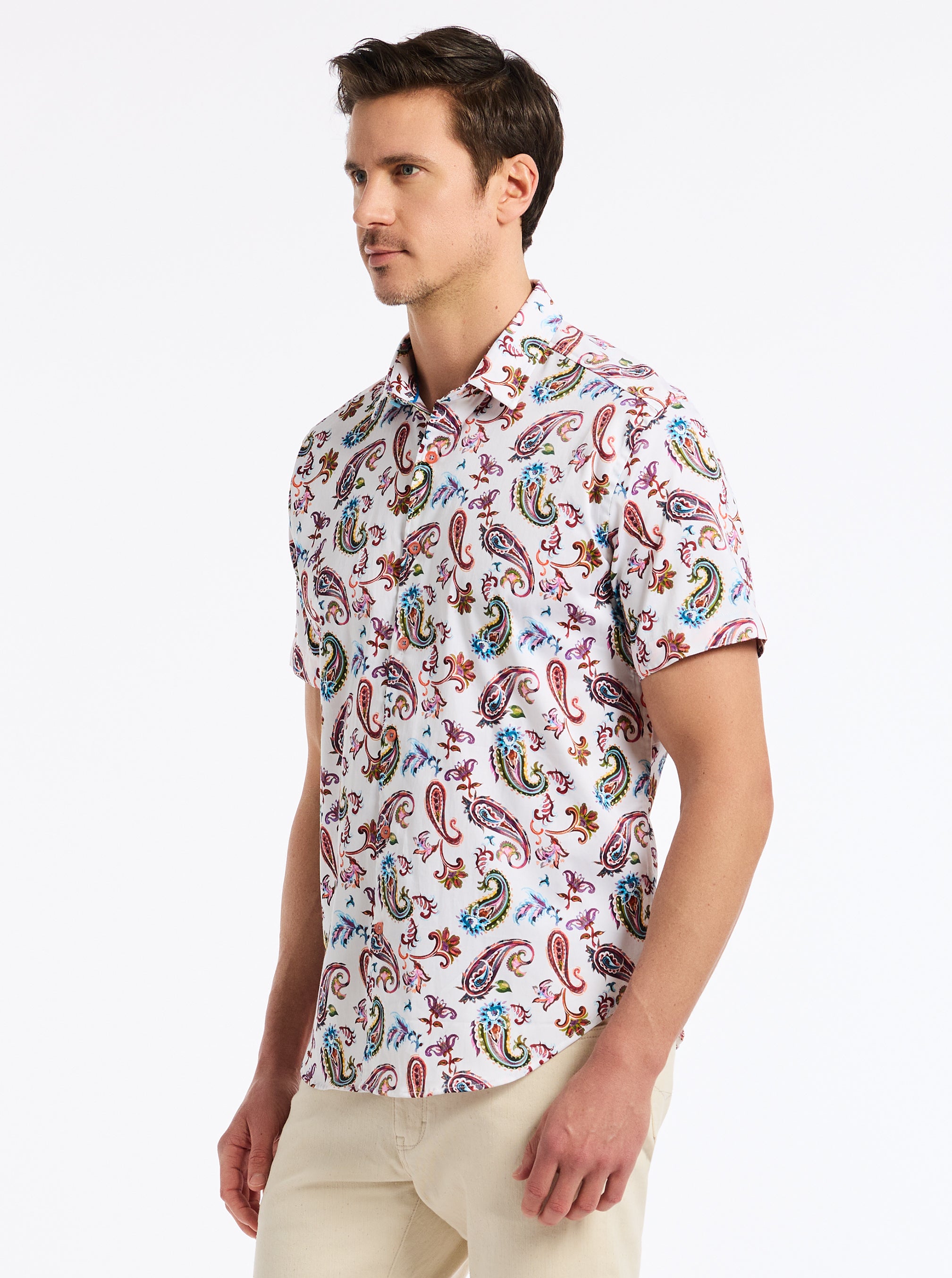 TANGIER SHORT SLEEVE BUTTON DOWN SHIRT