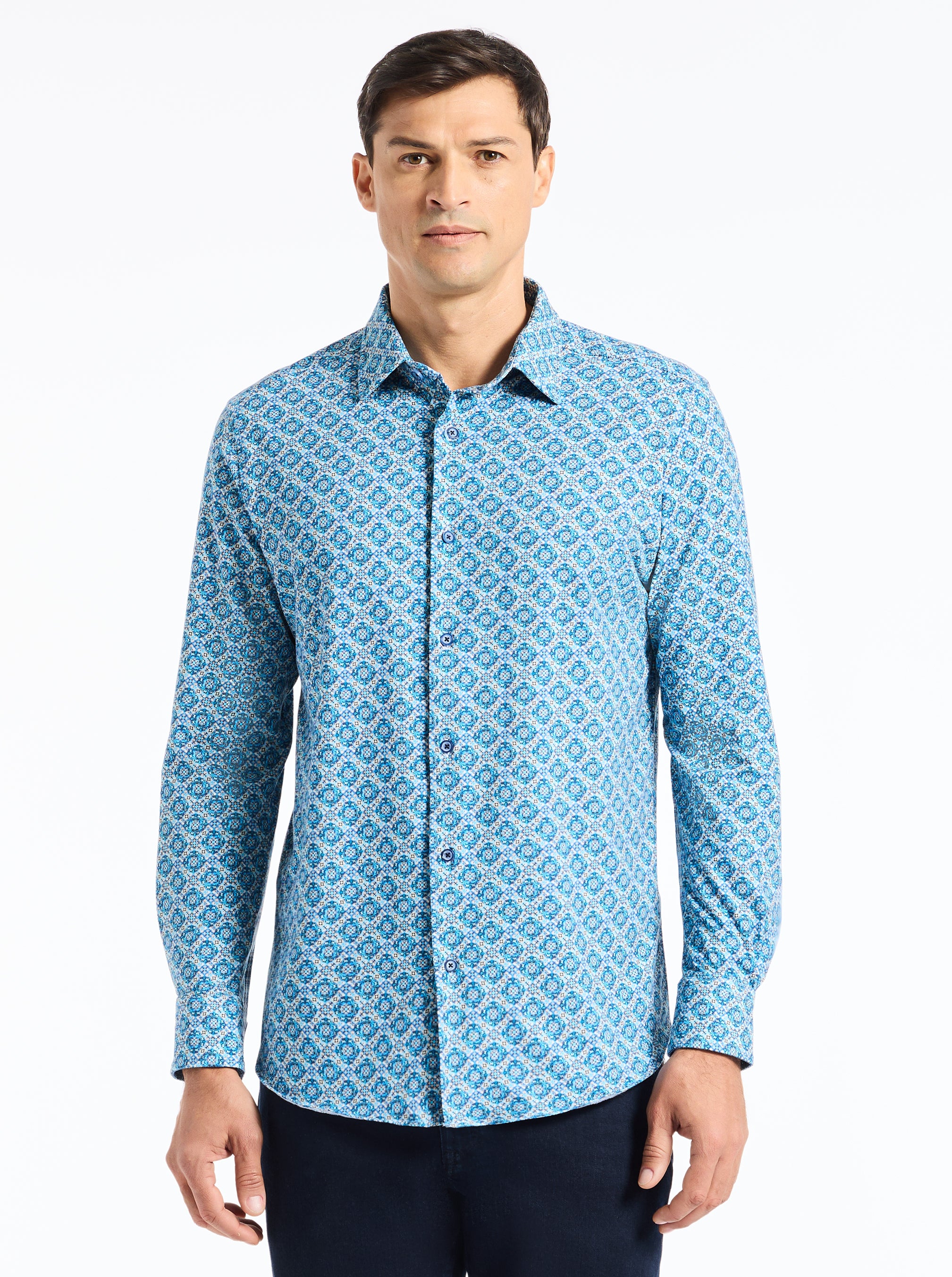 BAYLOR LONG SLEEVE BUTTON DOWN SHIRT