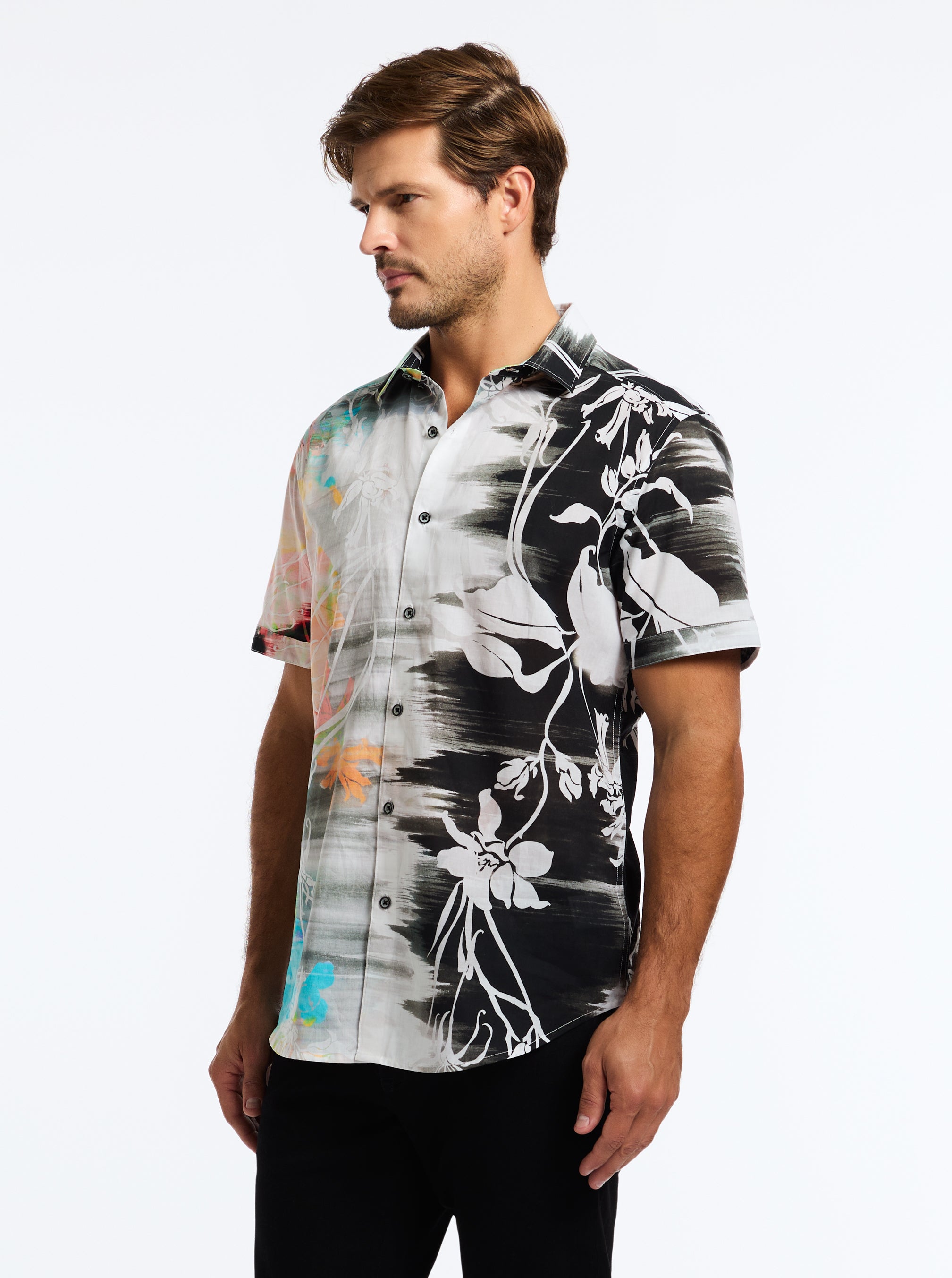 AMALFI SHORT SLEEVE BUTTON DOWN SHIRT