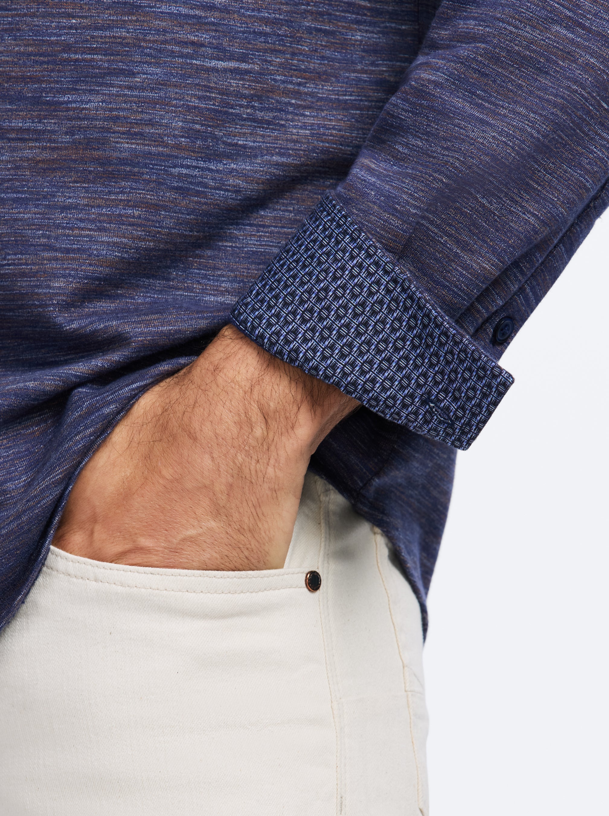 STORRS LONG SLEEVE BUTTON DOWN SHIRT JACKET