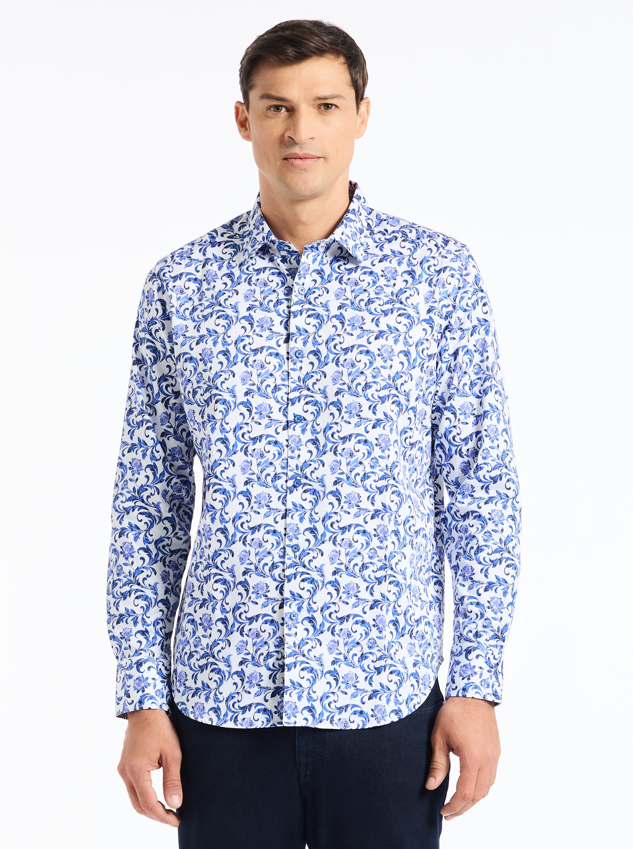 ASLAN LONG SLEEVE BUTTON DOWN SHIRT