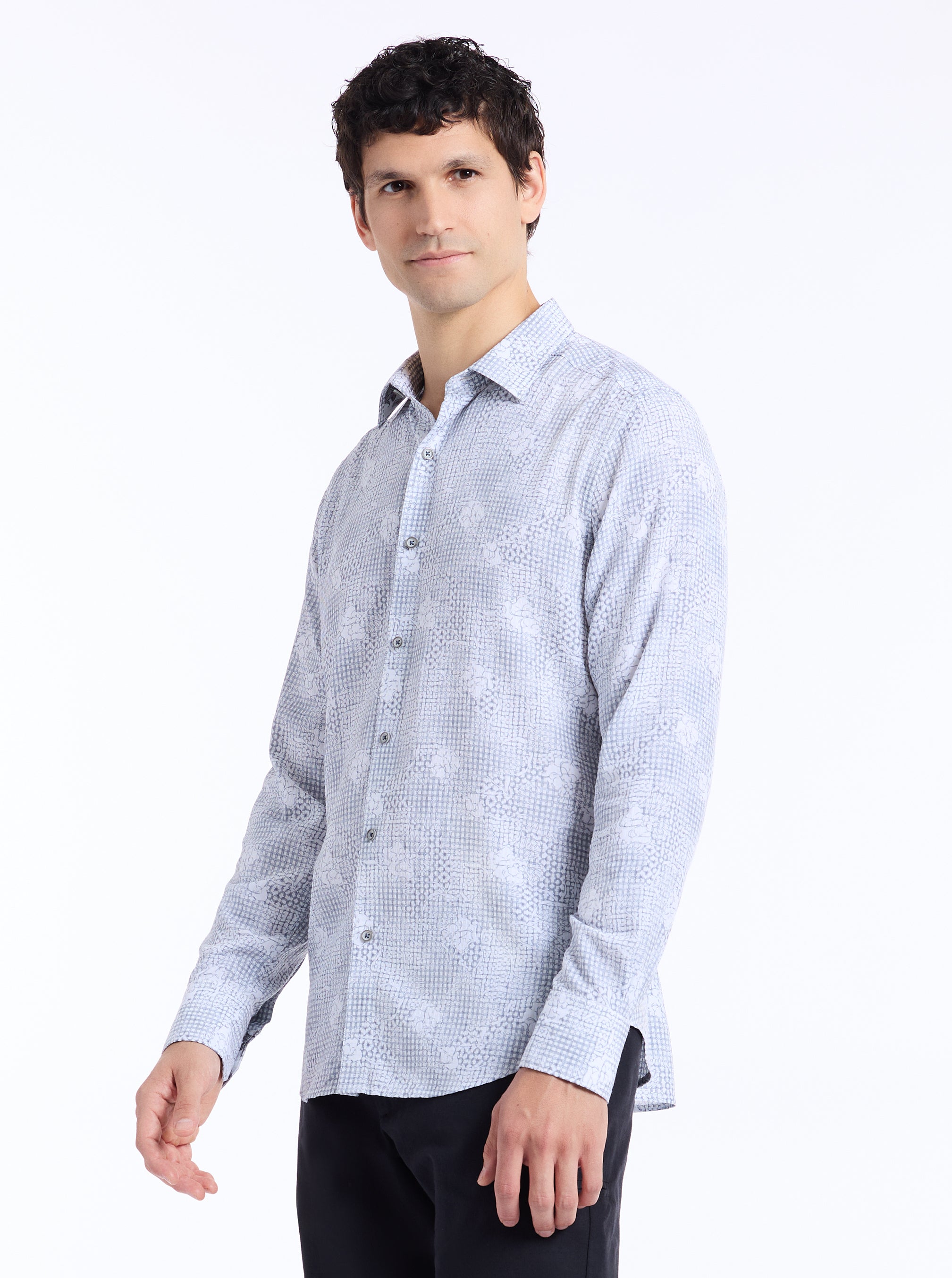 NORFOLK LONG SLEEVE BUTTON DOWN SHIRT