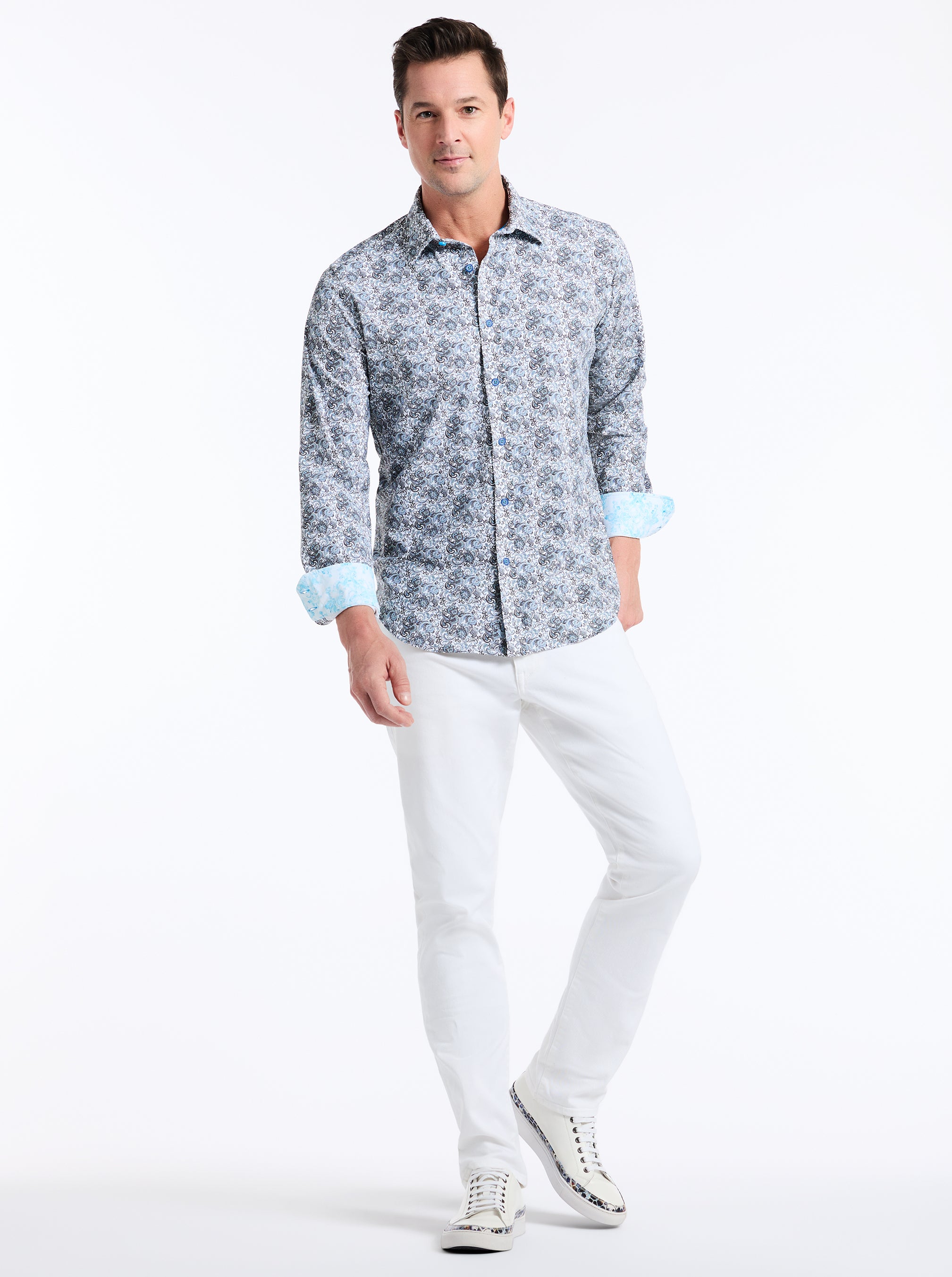 FITZGERALD LONG SLEEVE BUTTON DOWN SHIRT