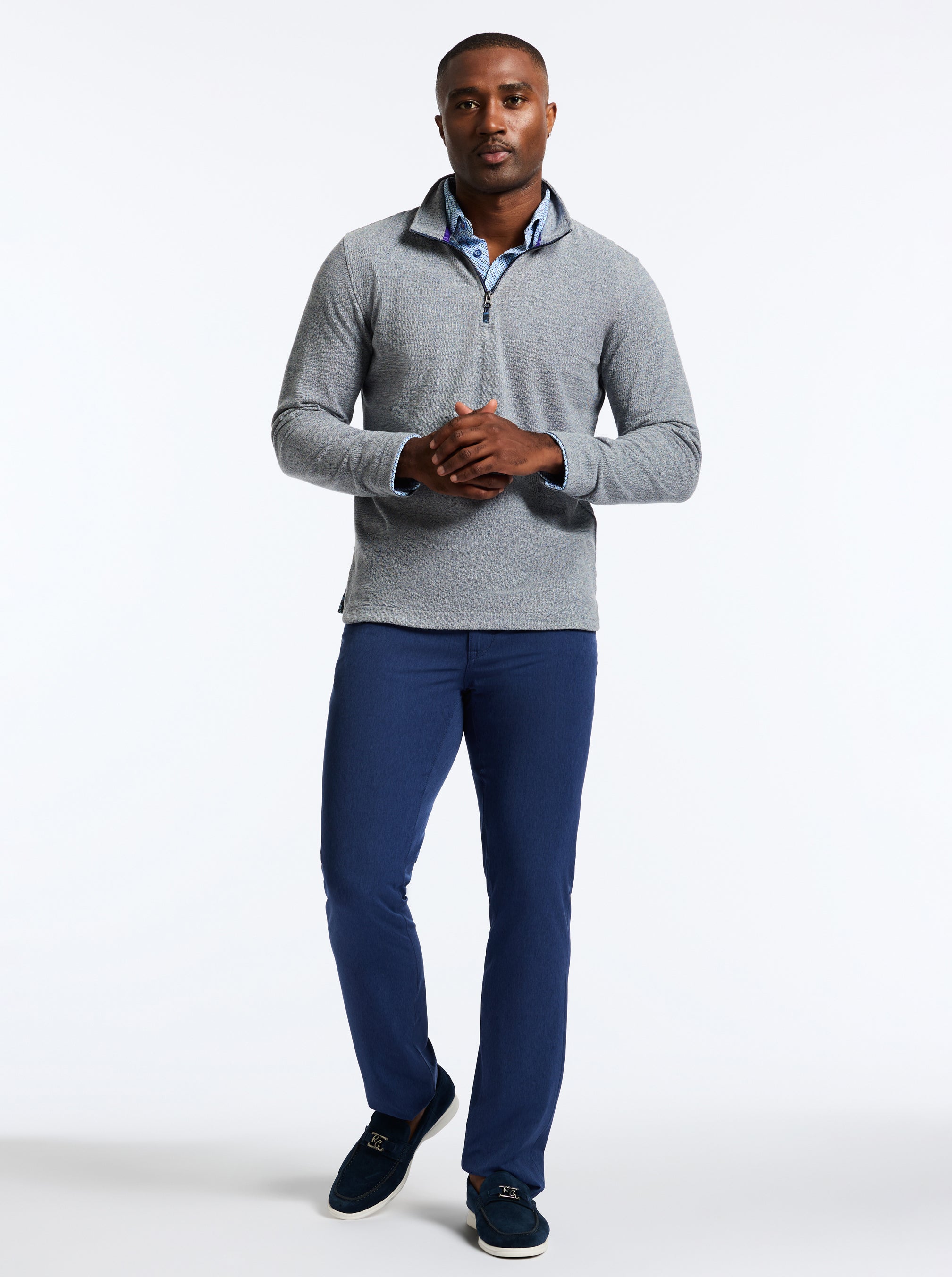 HOBSON LONG SLEEVE KNIT SHIRT