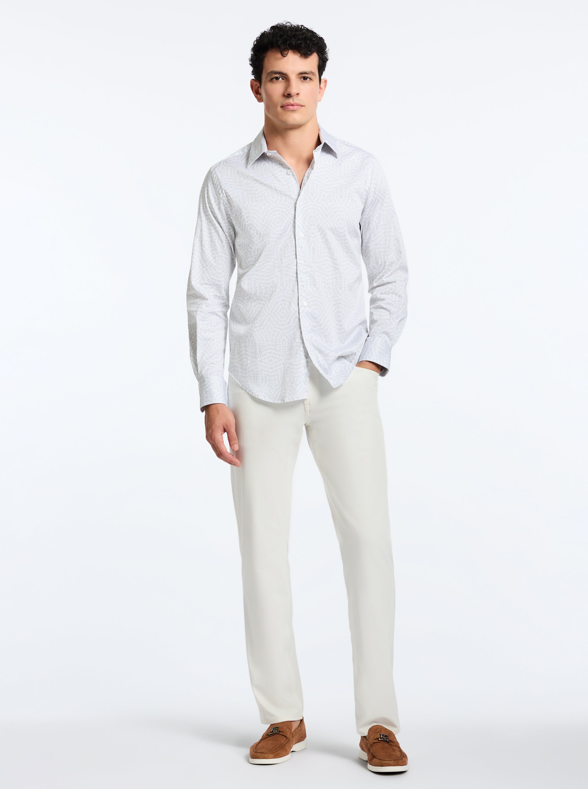FIGUEROA LONG SLEEVE BUTTON DOWN SHIRT