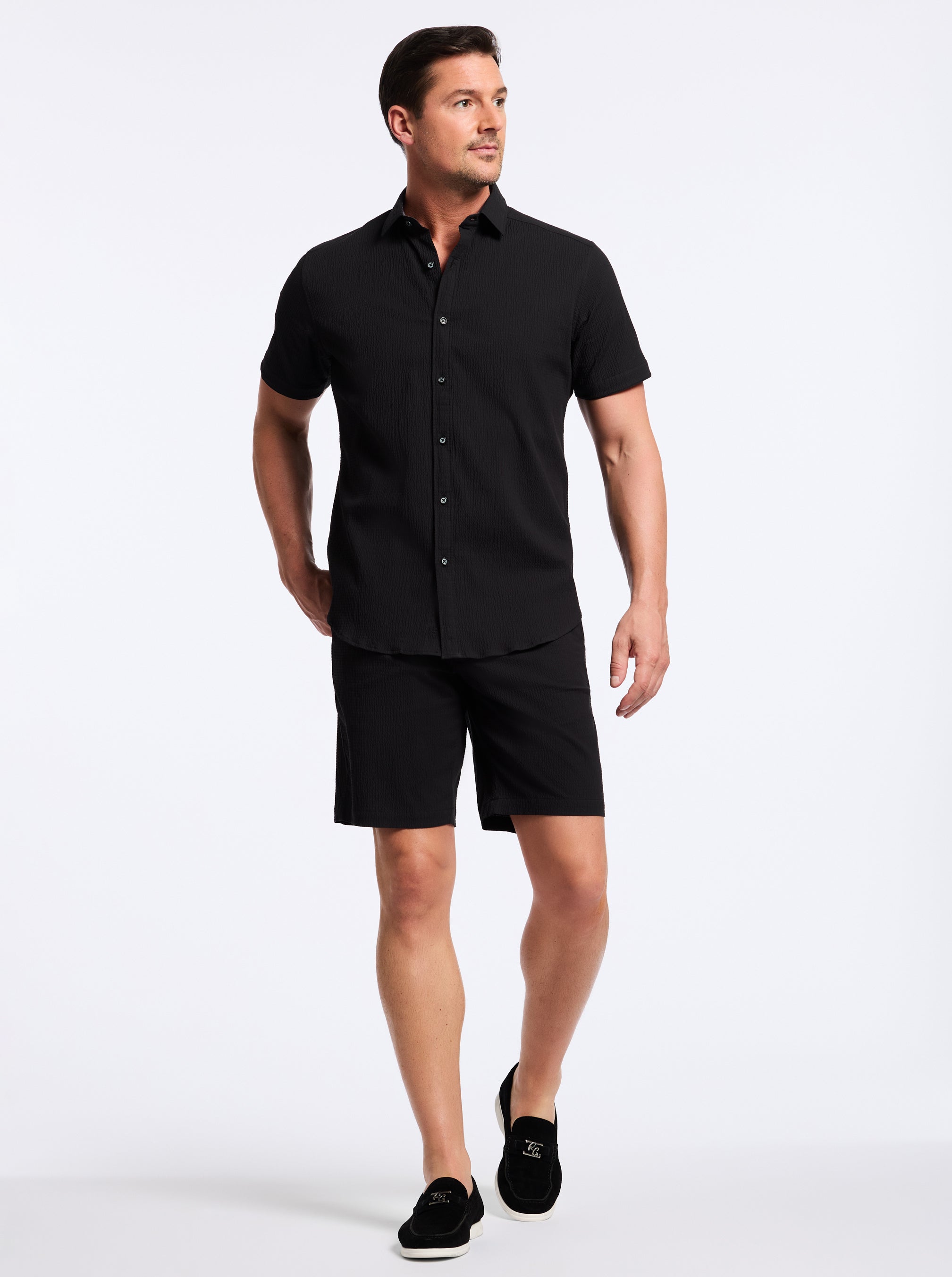 THRESHER SHORT SLEEVE BUTTON DOWN SHIRT