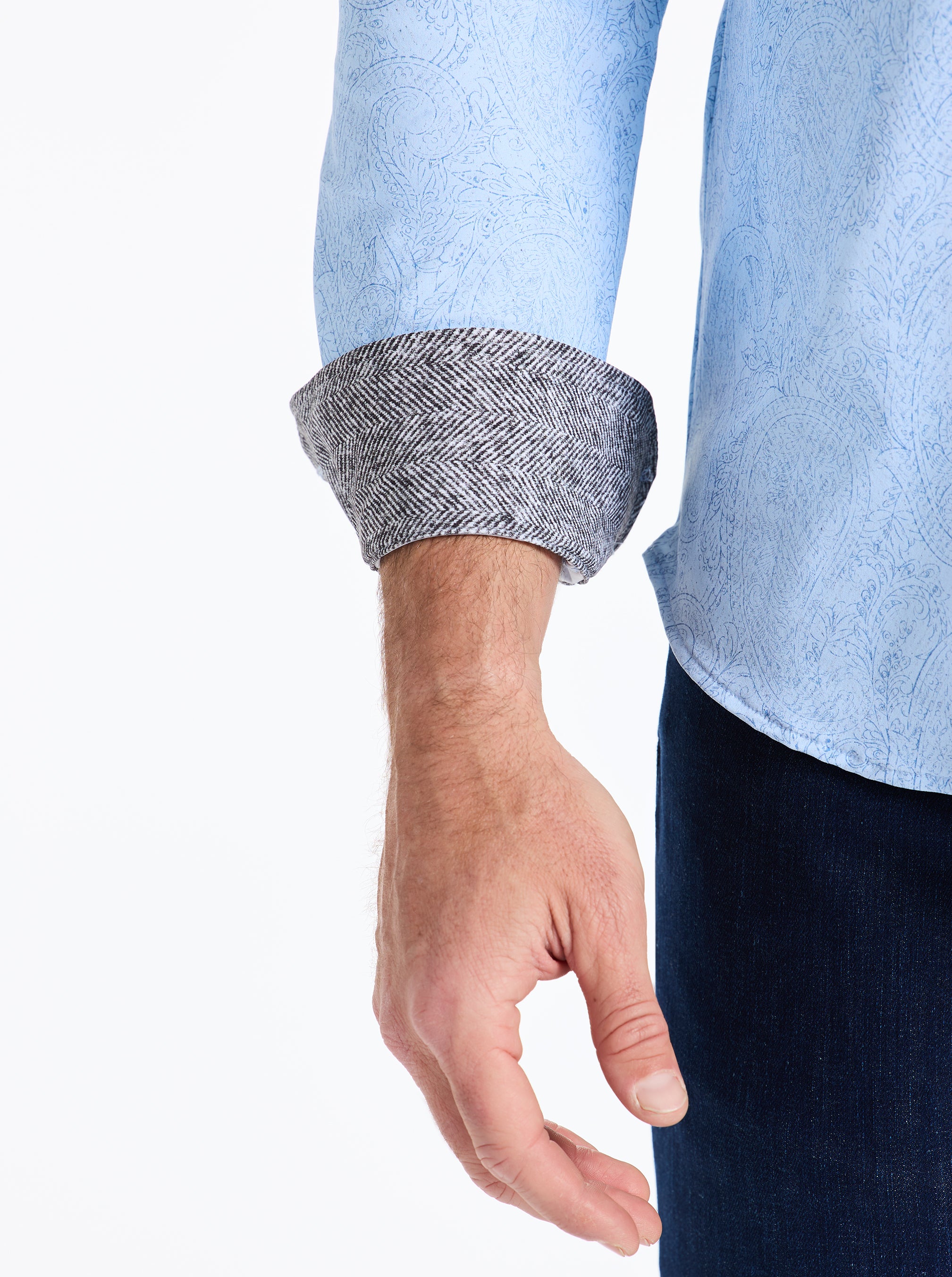 THURSTON LONG SLEEVE BUTTON DOWN KNIT SHIRT