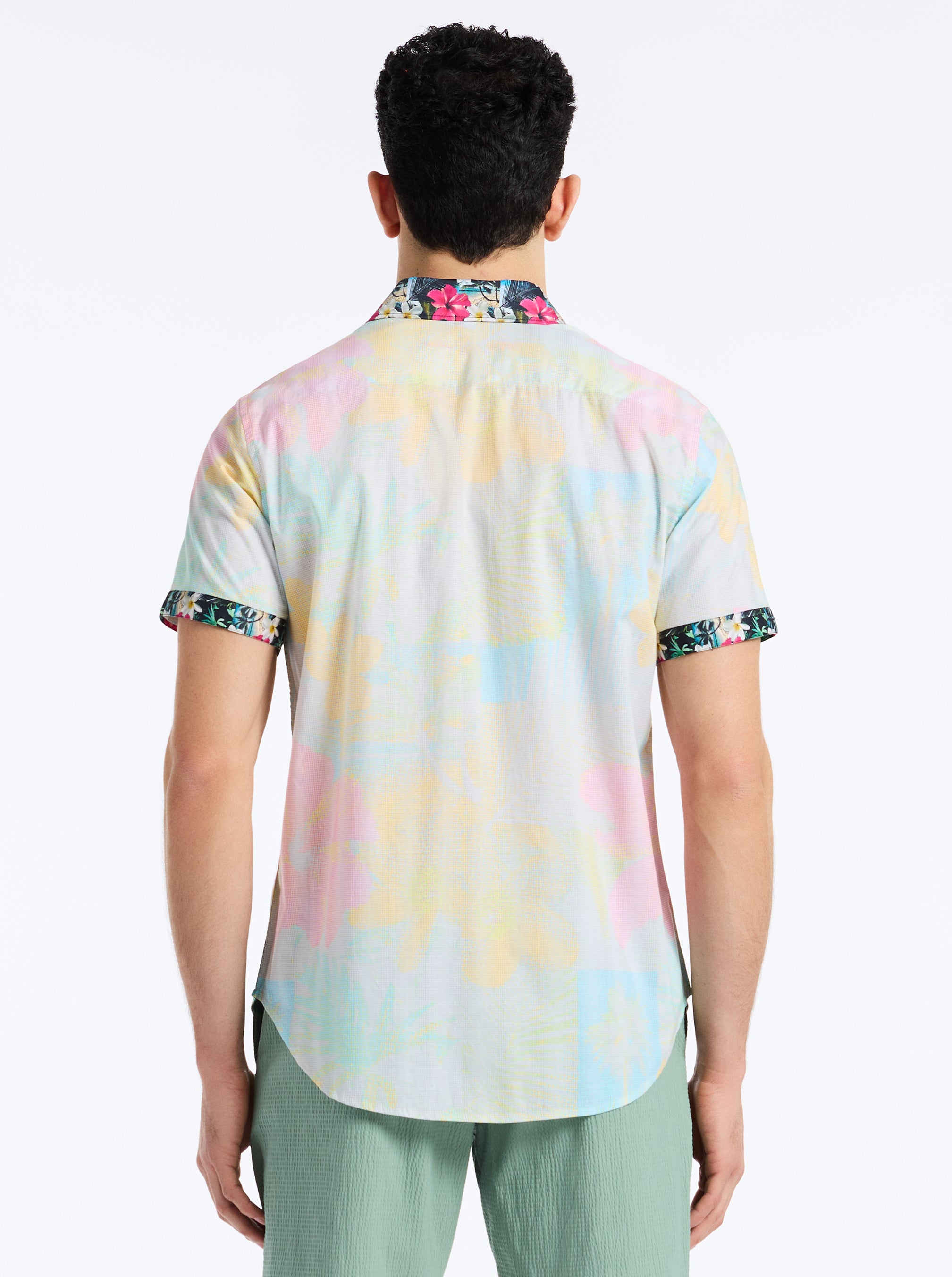 HAZE SHORT SLEEVE BUTTON DOWNN SHIRT TALL