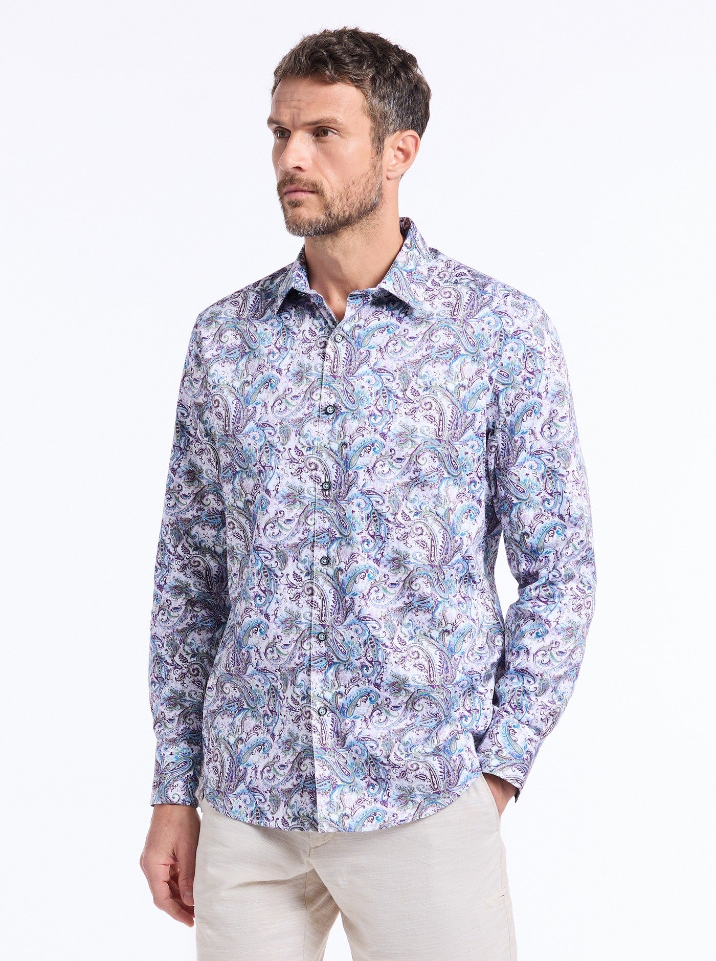 BUCKINGHAM LONG SLEEVE BUTTON DOWN SHIRT