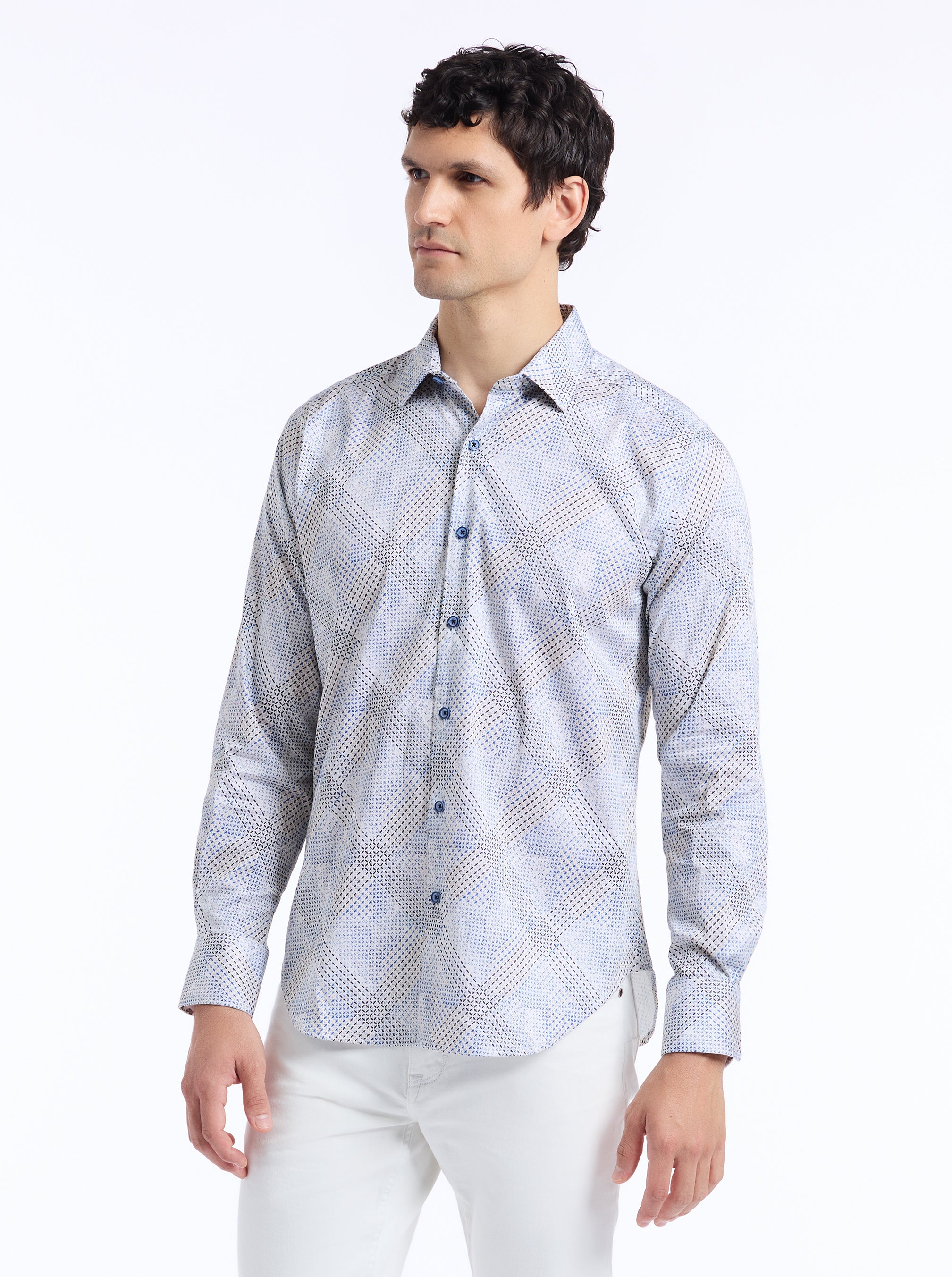 SHILLIBEER LONG SLEEVE BUTTON DOWN SHIRT