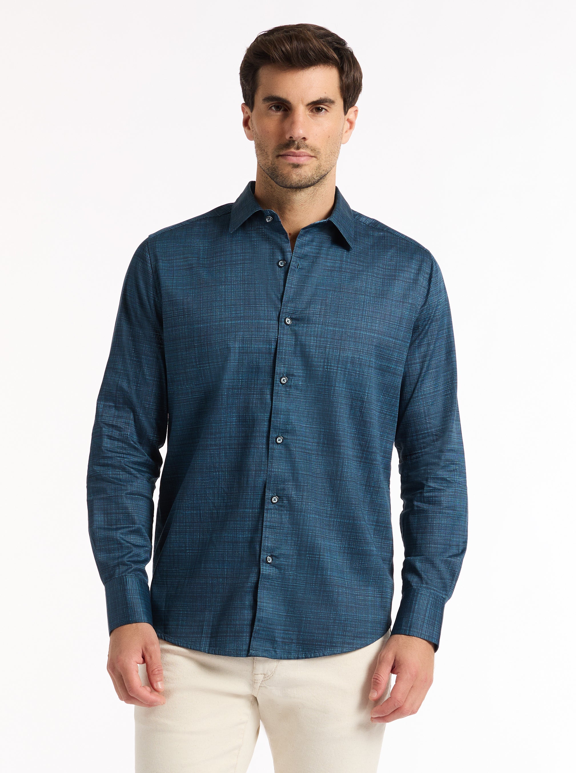 ROTH LONG SLEEVE BUTTON DOWN SHIRT