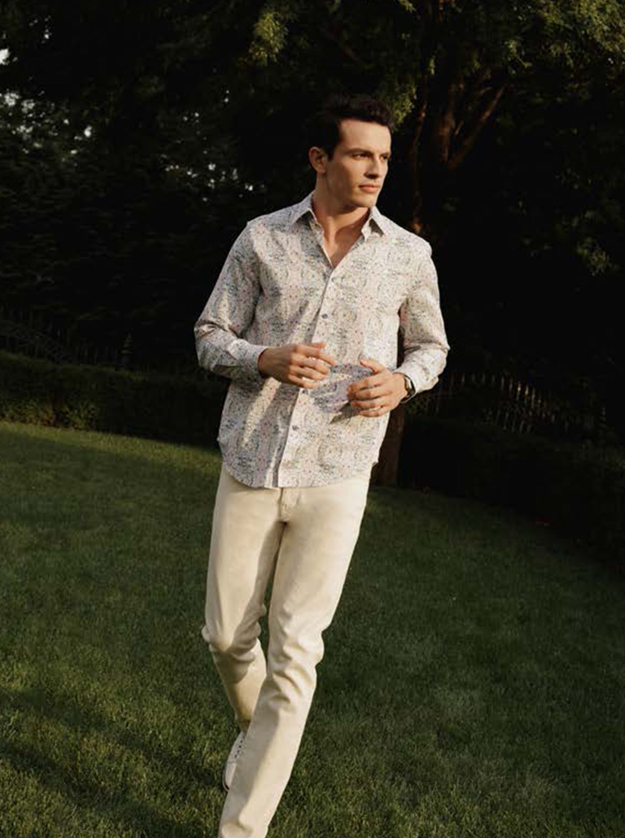 GOMERA LONG SLEEVE BUTTON DOWN SHIRT